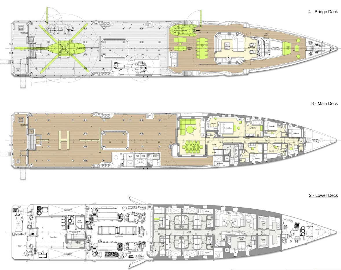 diagram aboard AFTER YOU Yacht for Charter
