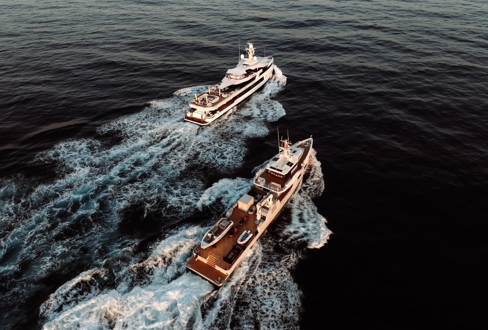 a ship in the water aboard AFTER YOU Yacht for Charter