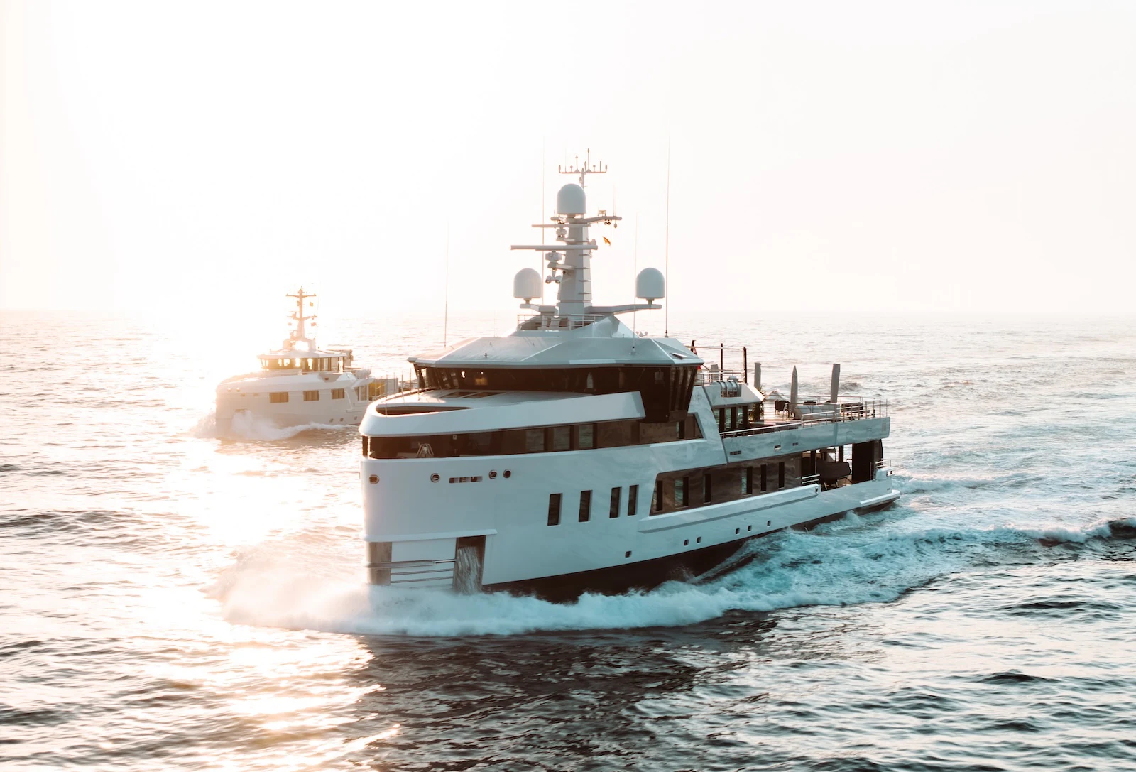 a couple of boats in the water aboard AFTER YOU Yacht for Charter