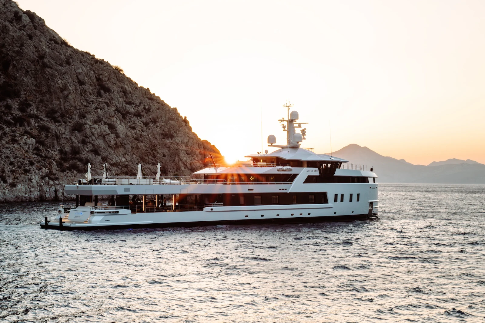 a boat in the water aboard AFTER YOU Yacht for Charter