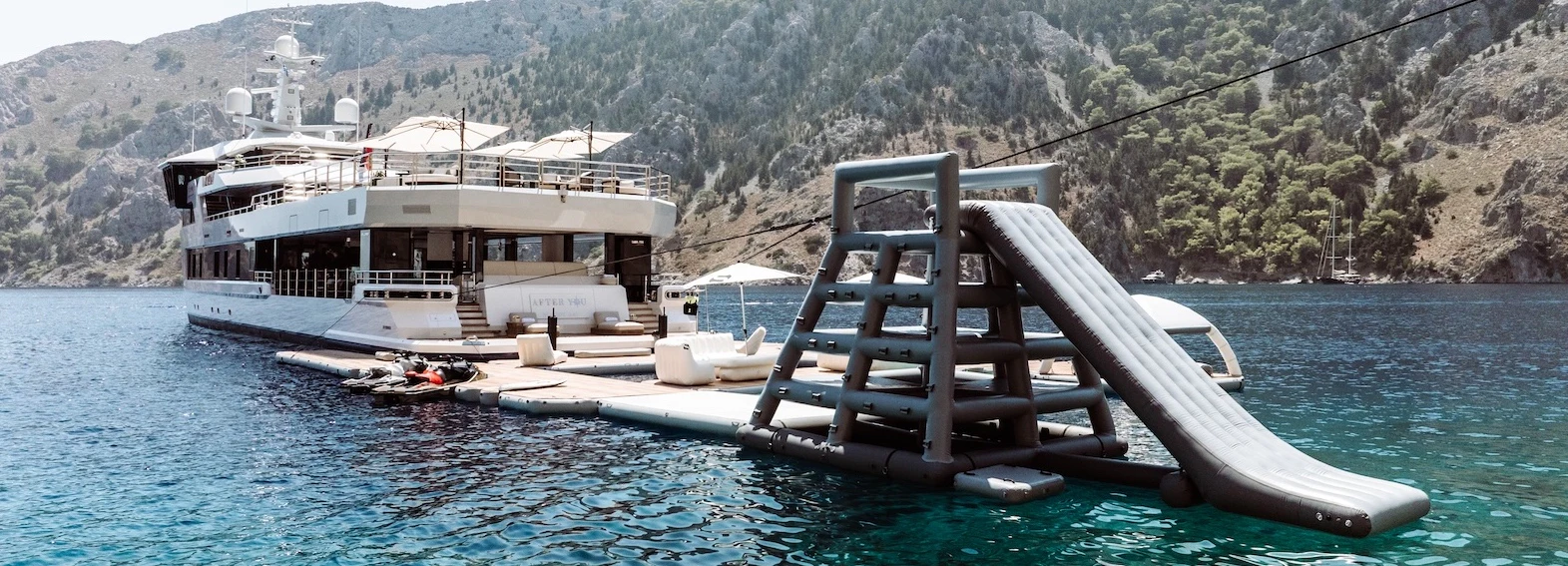 a boat on the water aboard AFTER YOU Yacht for Charter