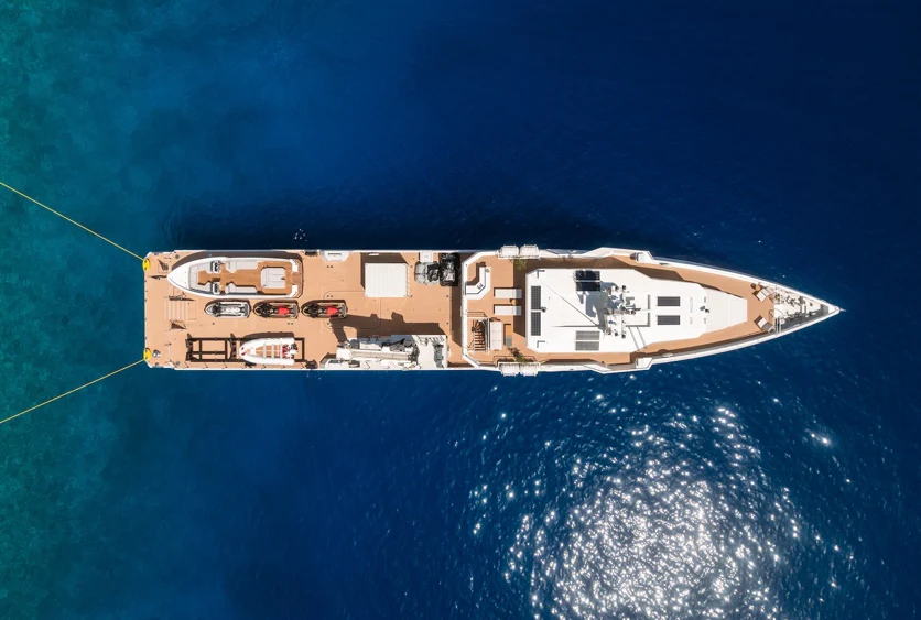 a satellite in space aboard AFTER YOU Yacht for Charter
