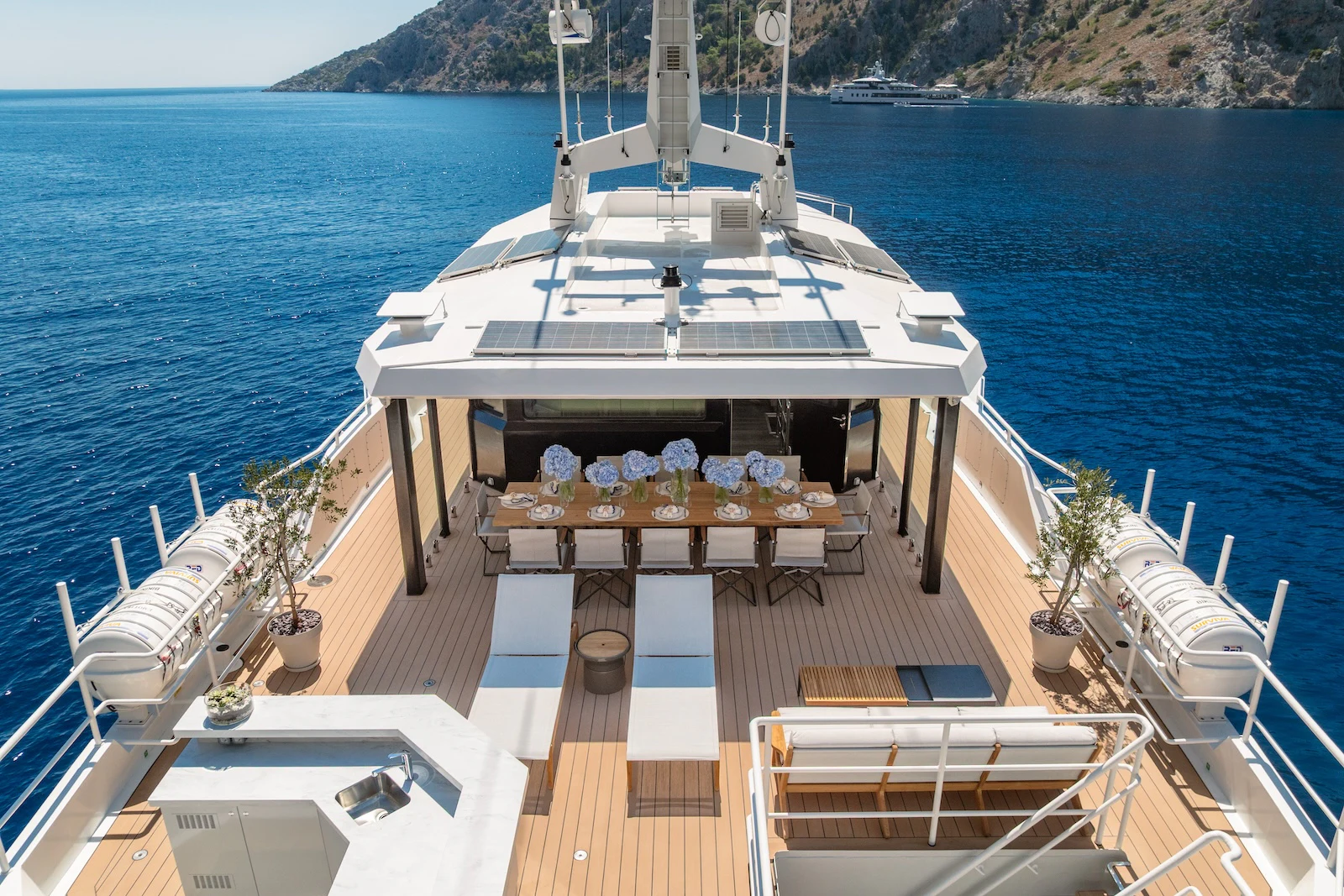 a boat on the water aboard AFTER YOU Yacht for Charter