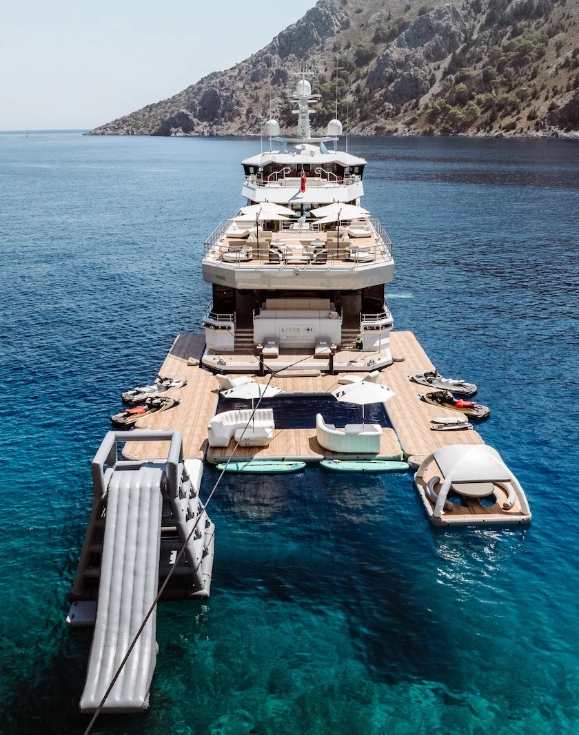 a boat on the water aboard AFTER YOU Yacht for Charter