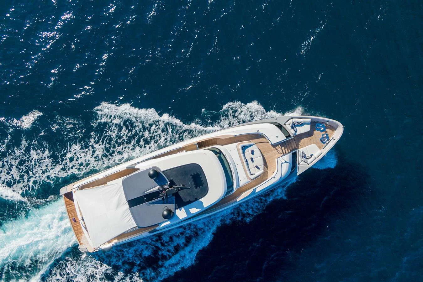 a boat in the water aboard INVICTUS Yacht for Sale