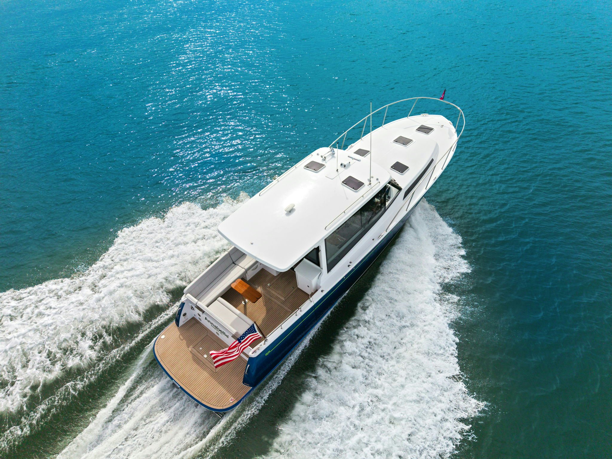 a boat on the water aboard ANNABELLE Yacht for Sale