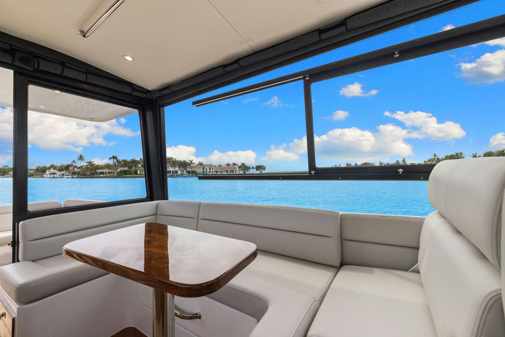 a table on a boat aboard ANNABELLE Yacht for Sale