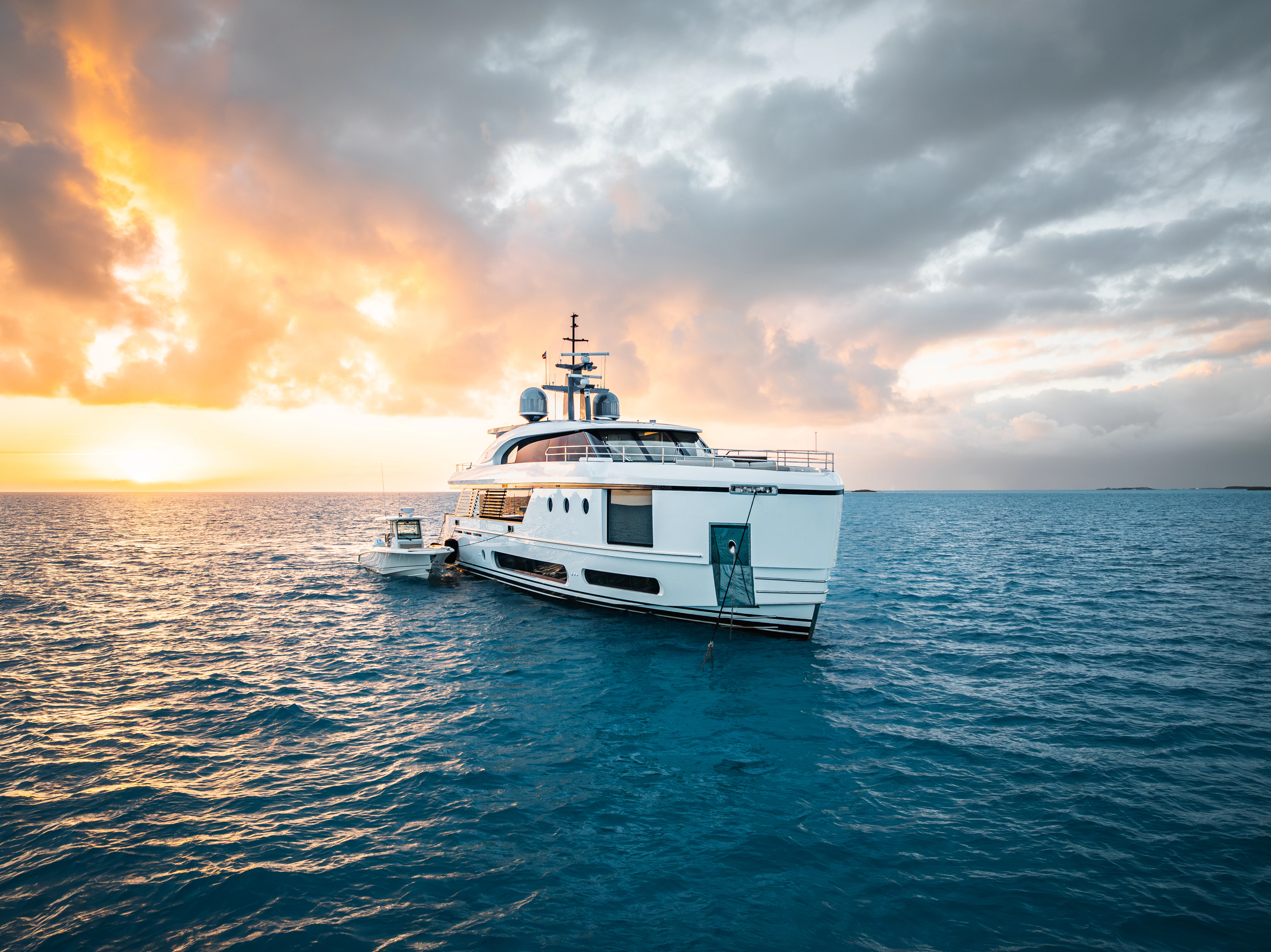a boat in the water aboard PROPOSITION Yacht for Charter