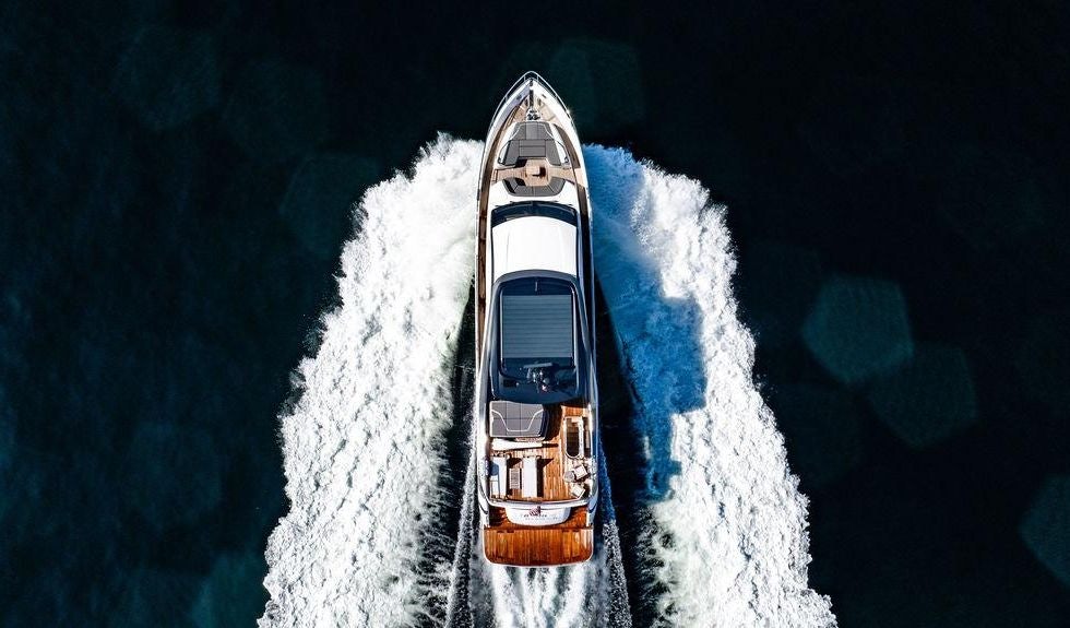 a space shuttle in space aboard GYPZY Yacht for Charter