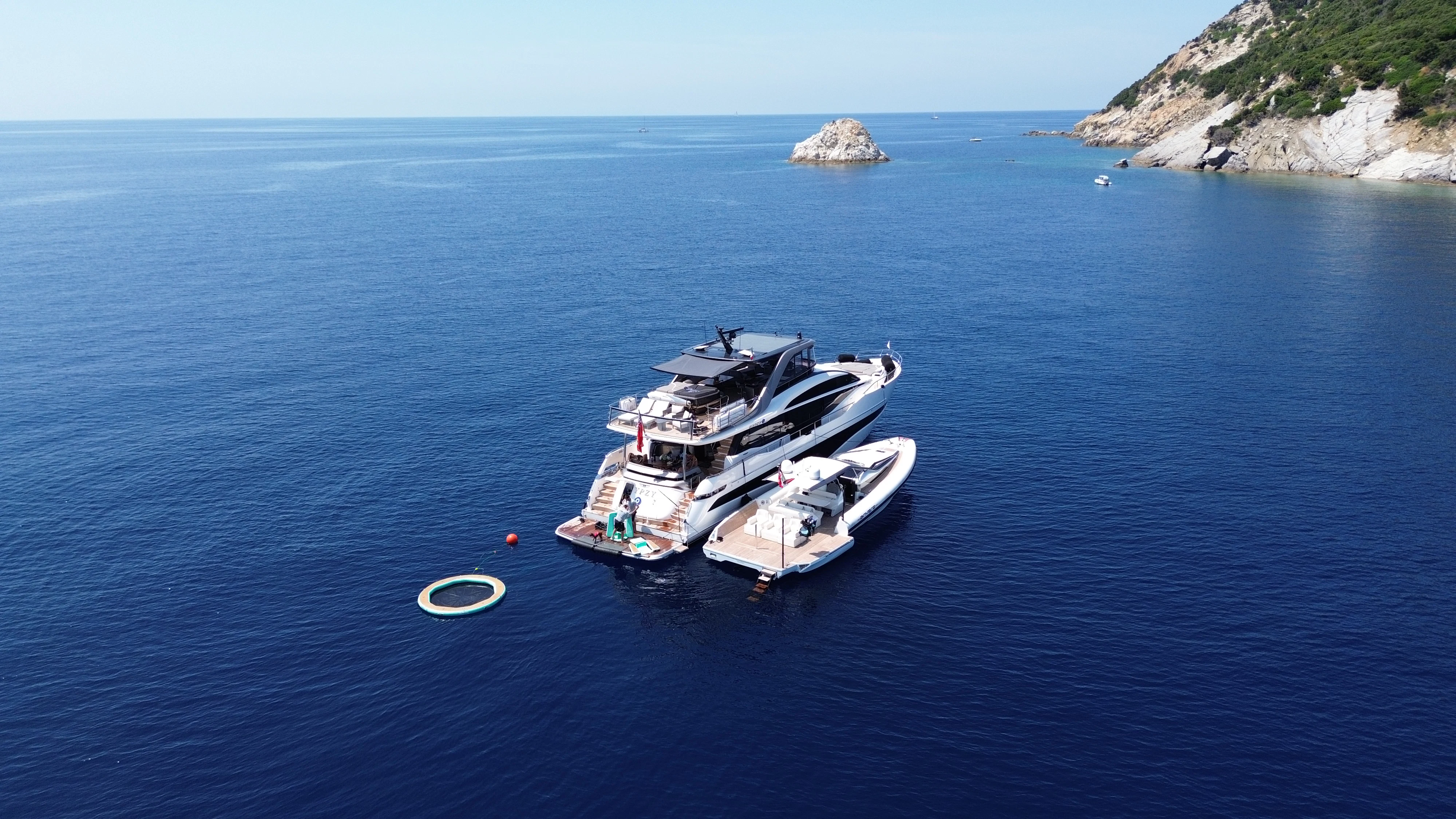 boats in the water aboard GYPZY Yacht for Charter