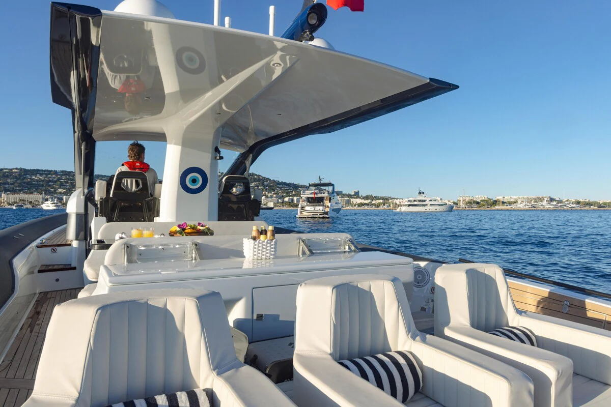 a boat on the water aboard GYPZY Yacht for Charter