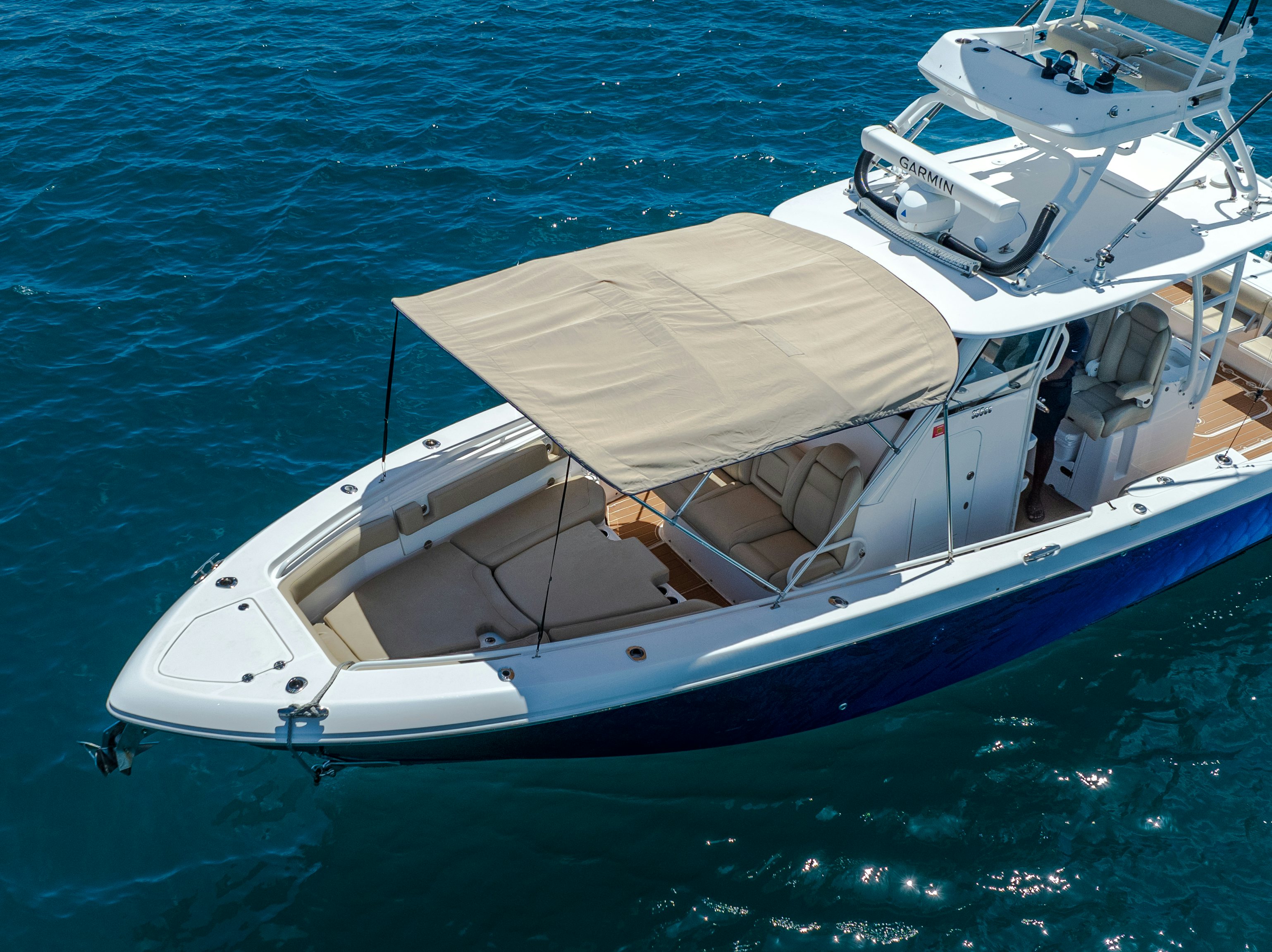 a boat on the water aboard LOVE ME TENDER Yacht for Sale