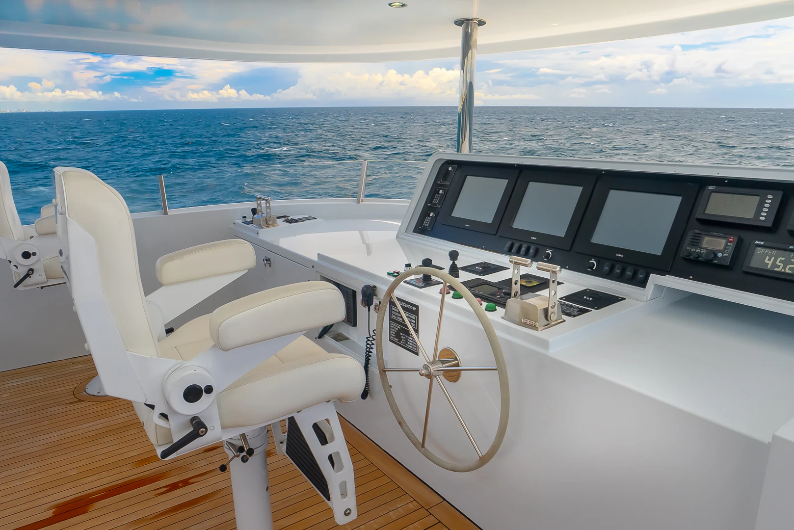 a boat on the water aboard GALE WINDS Yacht for Charter
