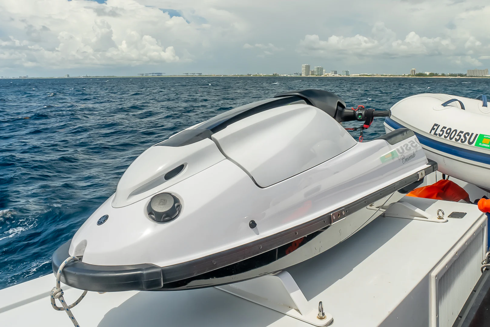a boat on the water aboard GALE WINDS Yacht for Charter