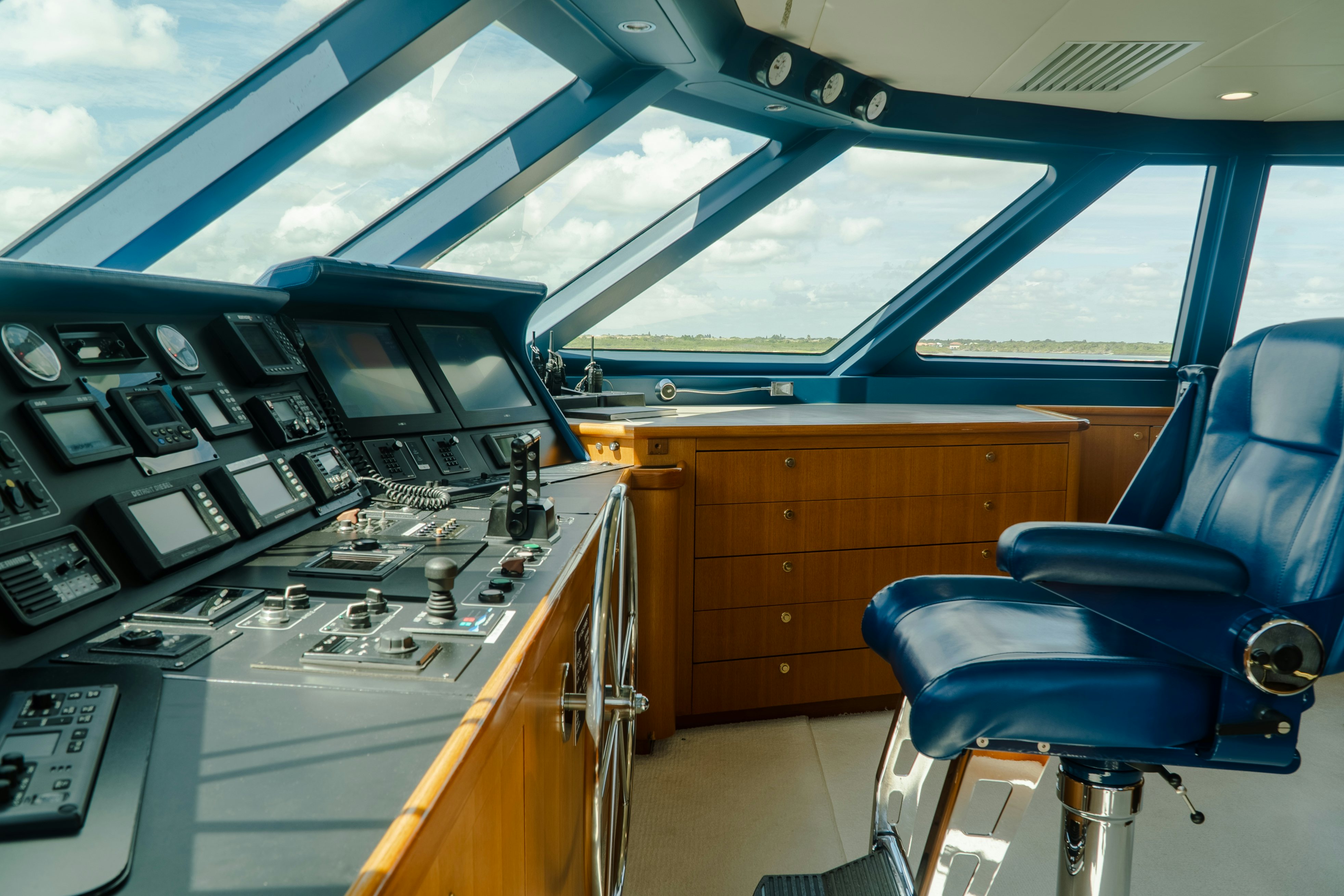 inside of a vehicle aboard GALE WINDS Yacht for Sale