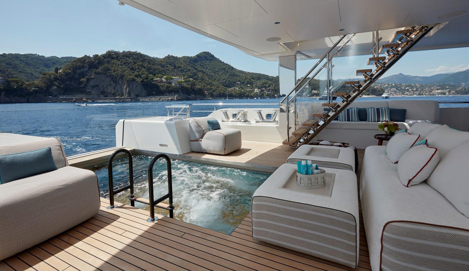 a boat on the water aboard SOMNIUM Yacht for Sale