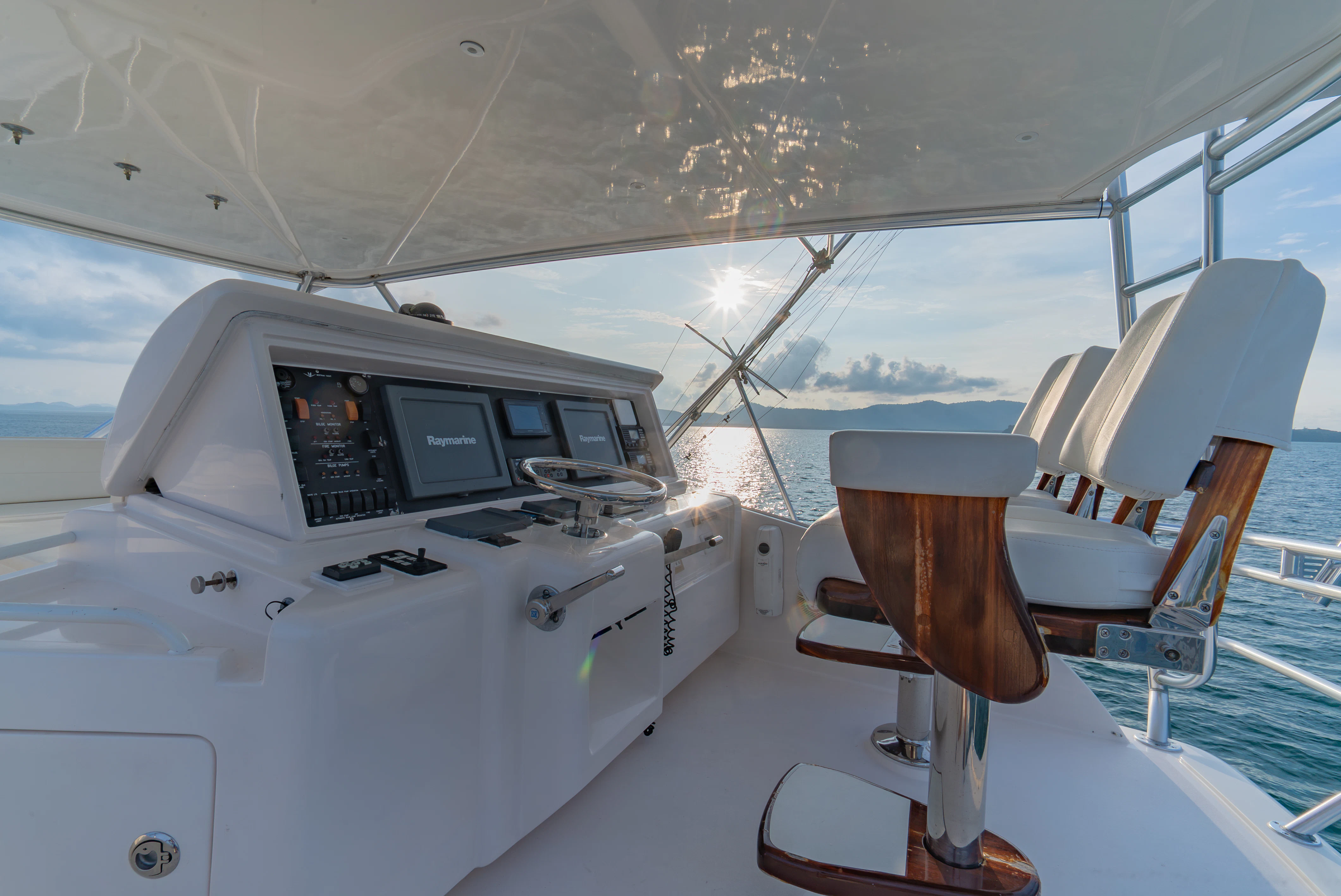 inside of a white yacht aboard ISAKINDOFMAGIC Yacht for Sale