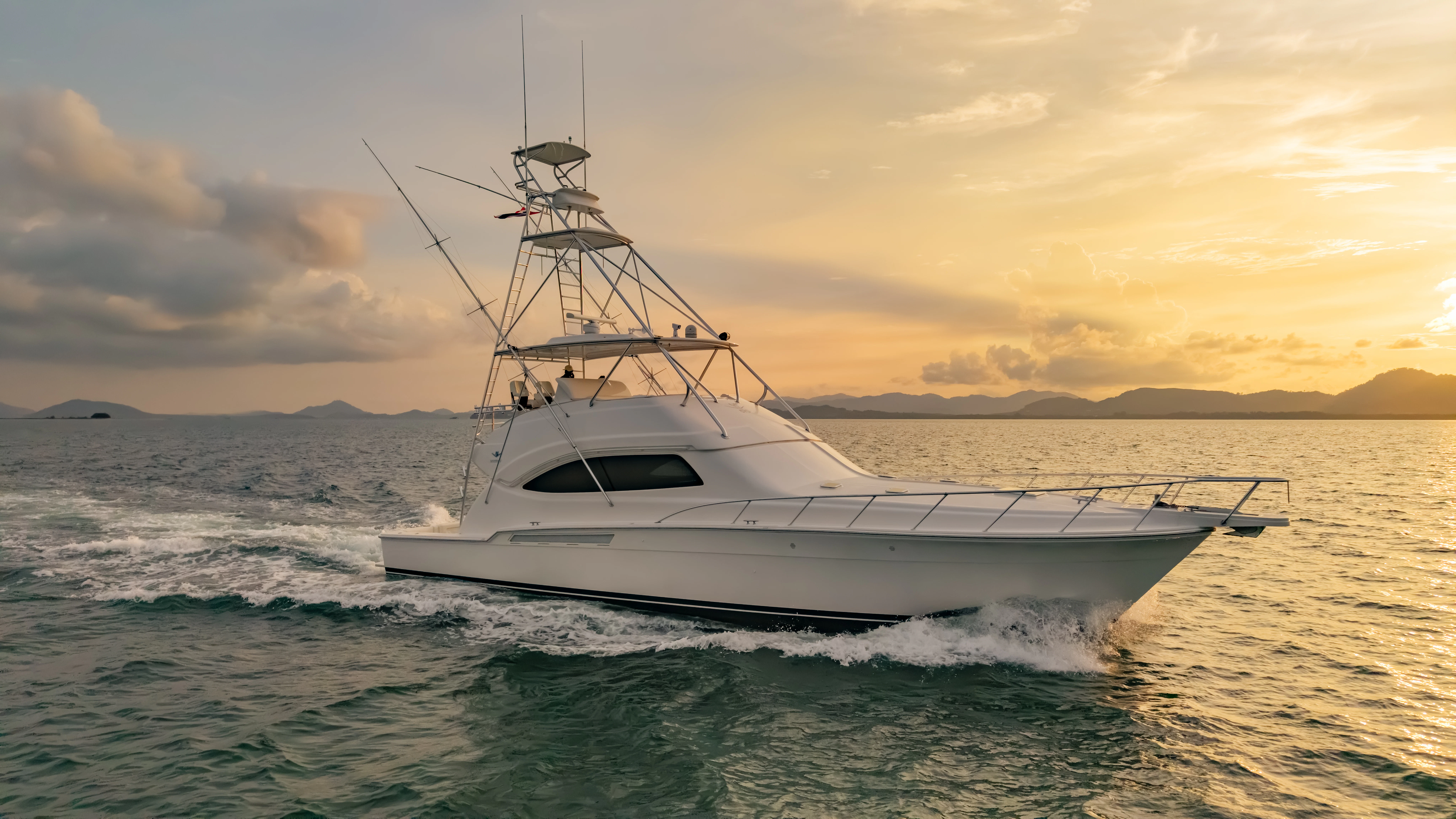a boat in the water aboard ISAKINDOFMAGIC Yacht for Sale