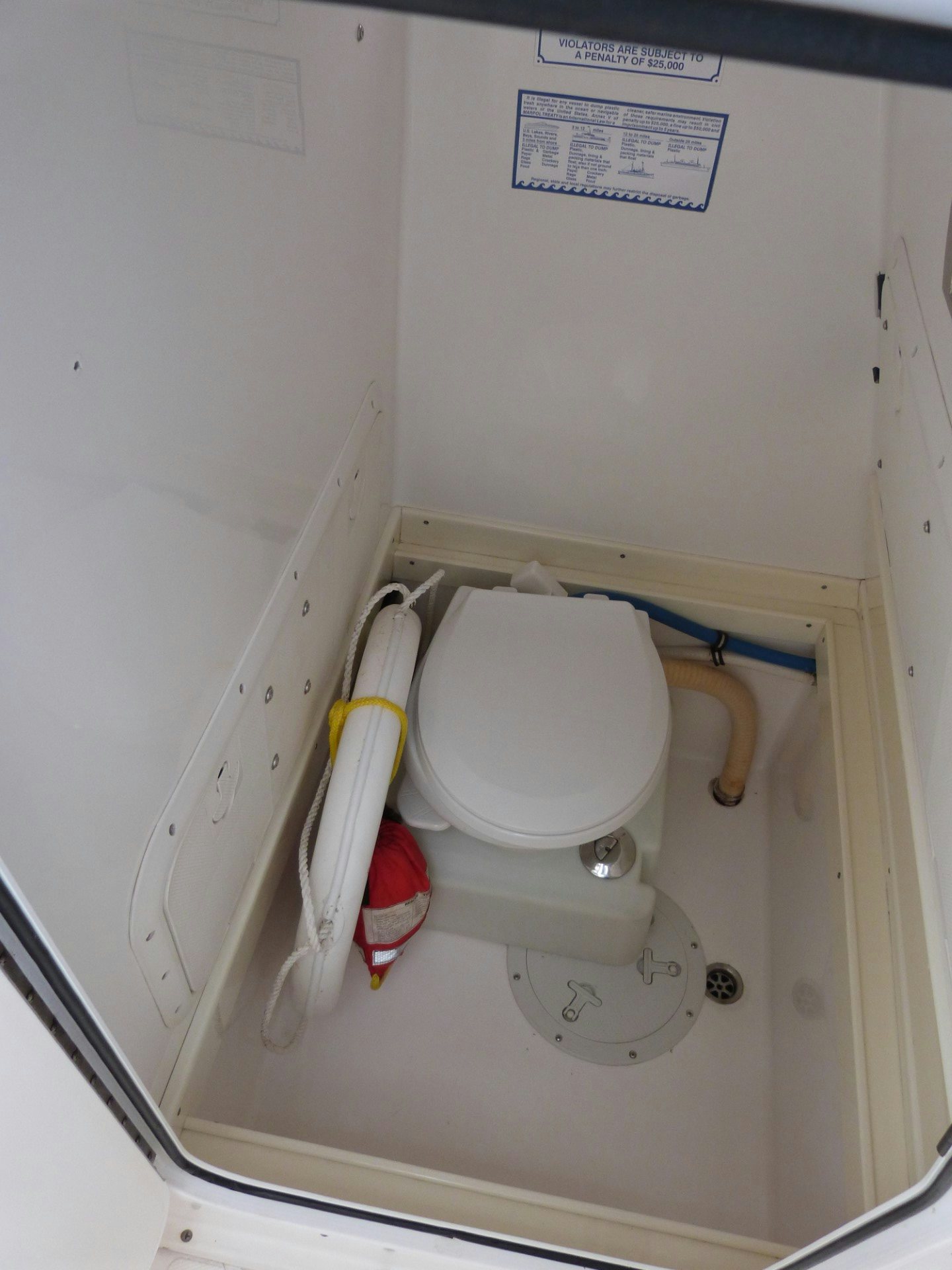a white electrical box aboard T/t sally jo Yacht for Sale