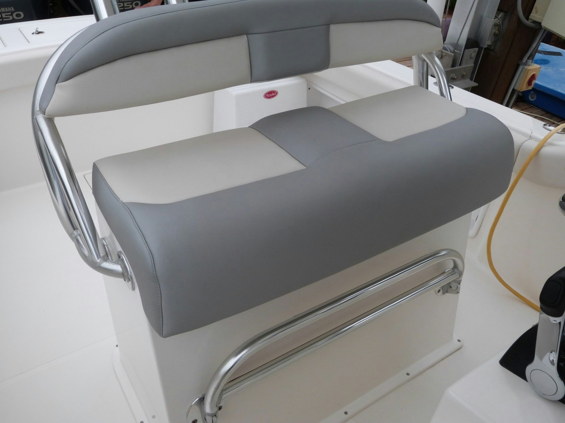 a close-up of a chair aboard T/t sally jo Yacht for Sale