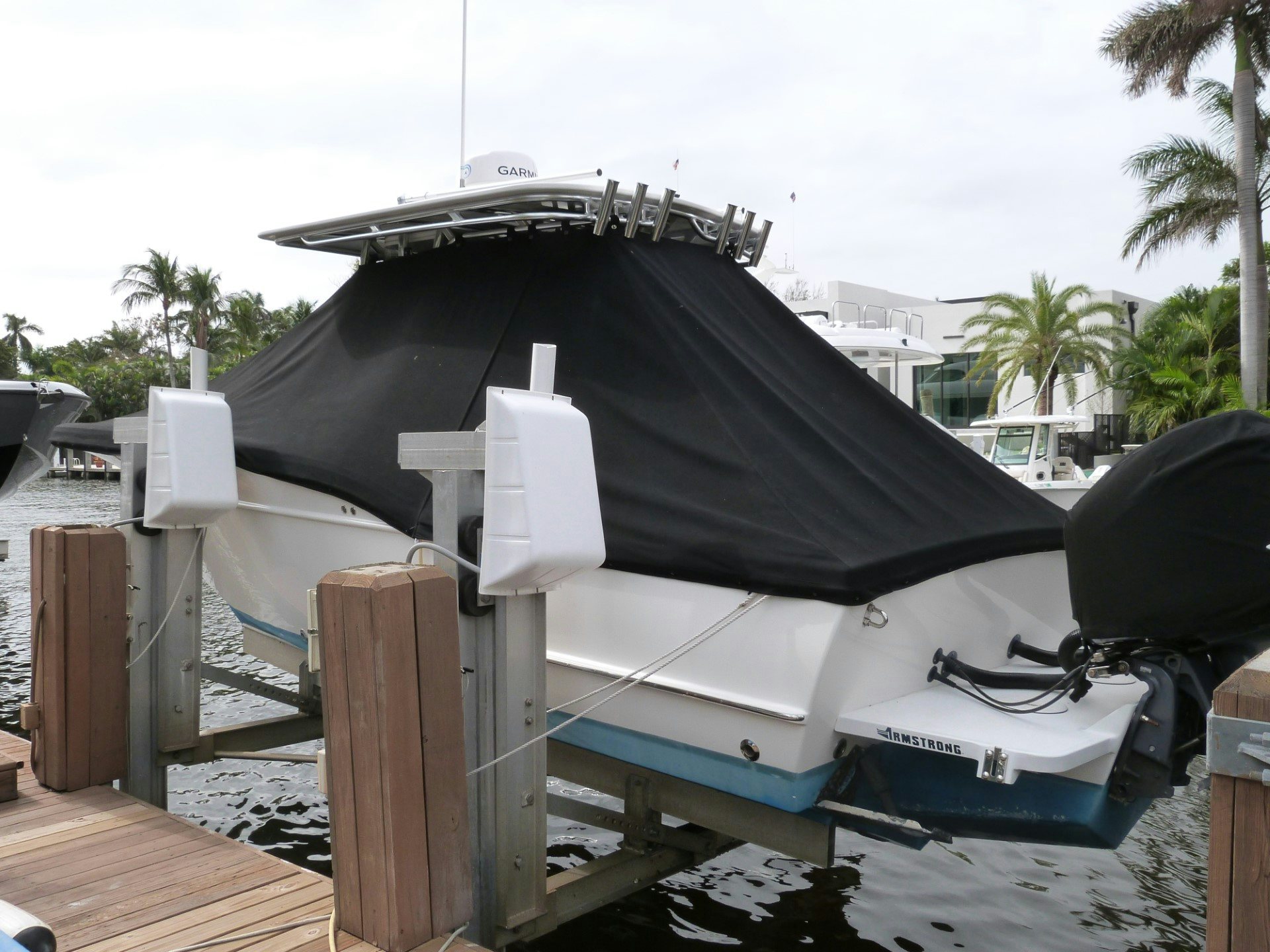 a black and white solar panel on a wooden deck aboard T/t sally jo Yacht for Sale