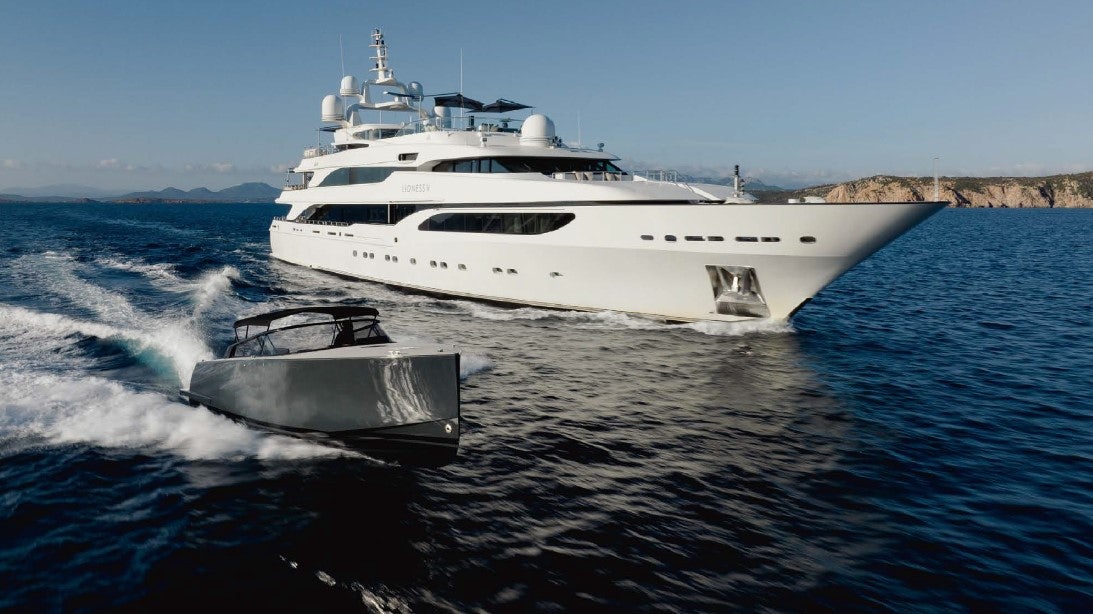a boat on the water aboard LIONESS V Yacht for Sale