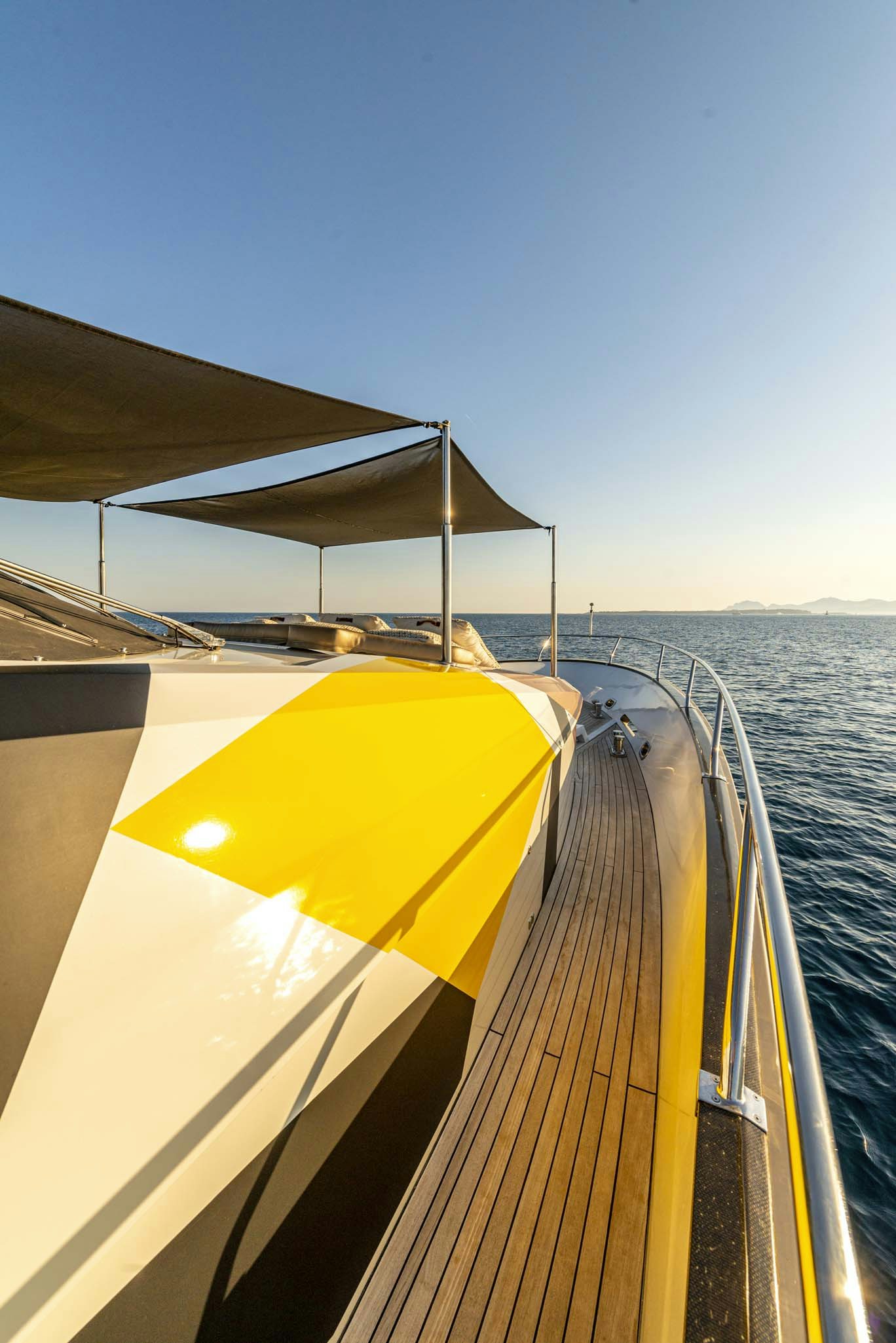 a boat on the water aboard QUANTUM Yacht for Charter