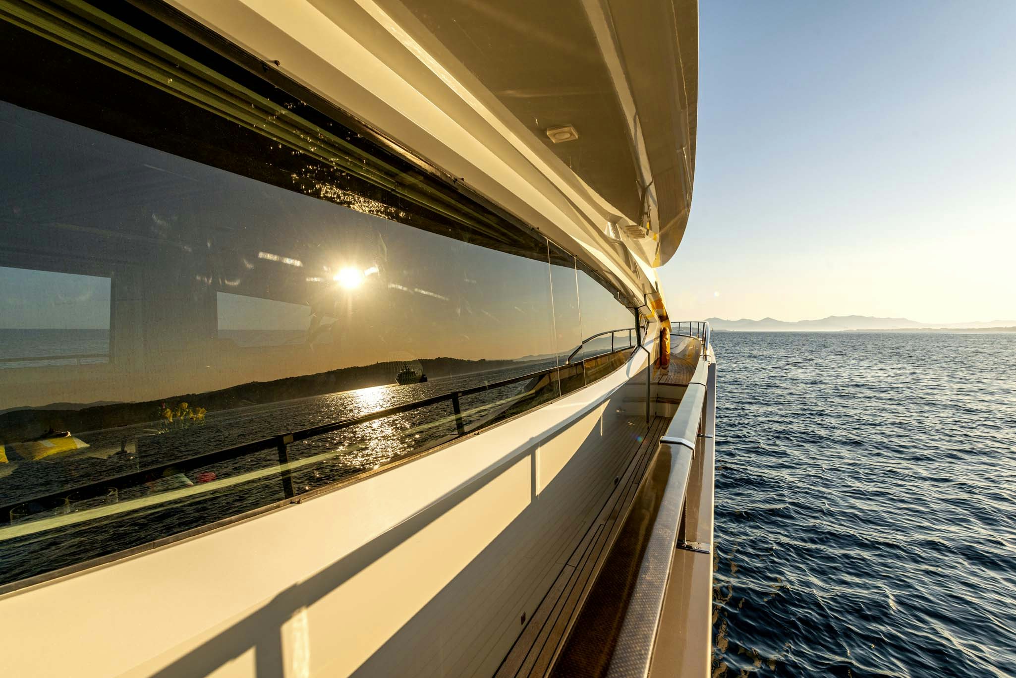 a boat on the water aboard QUANTUM Yacht for Charter
