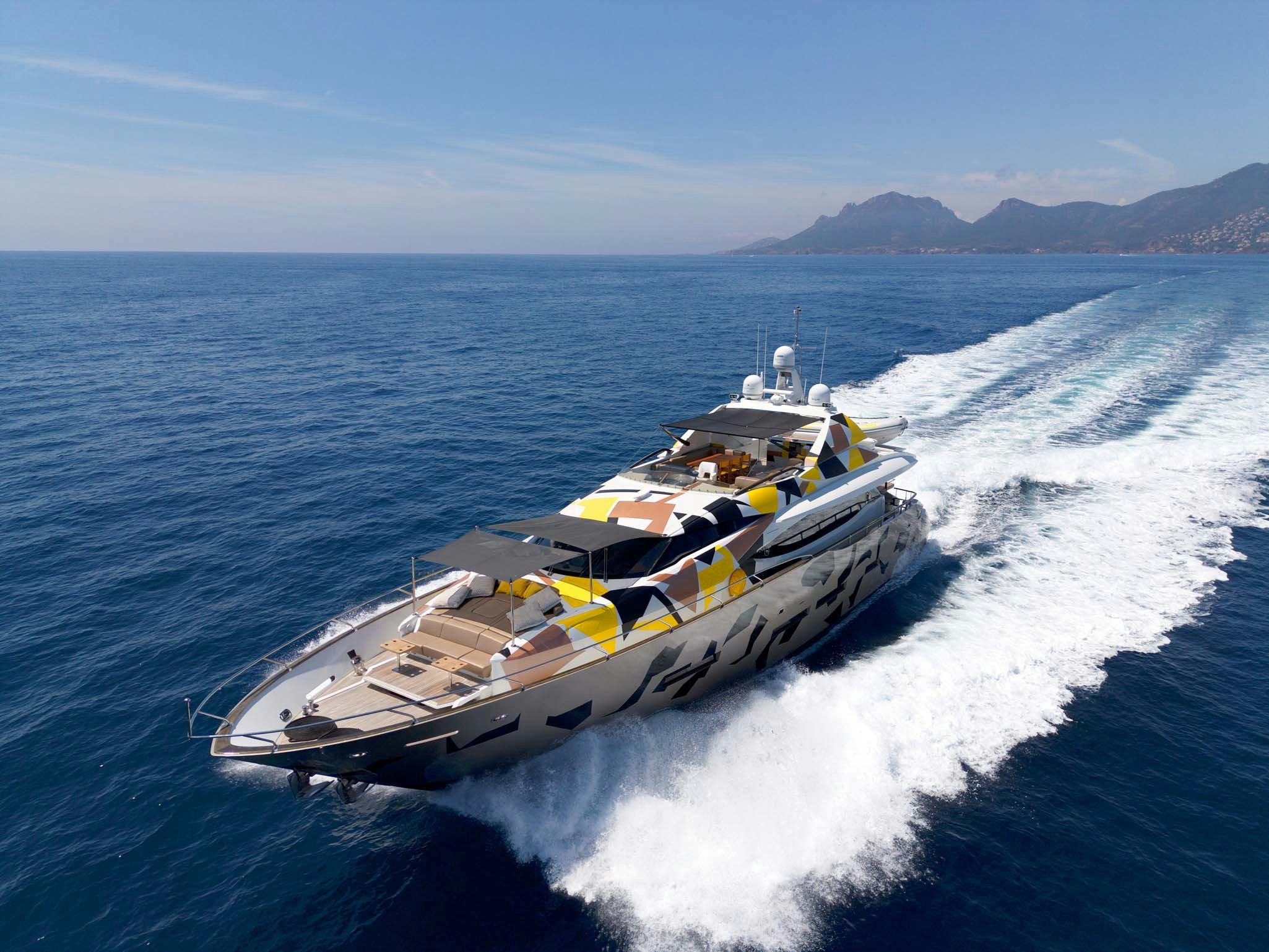 a boat on the water aboard QUANTUM Yacht for Charter