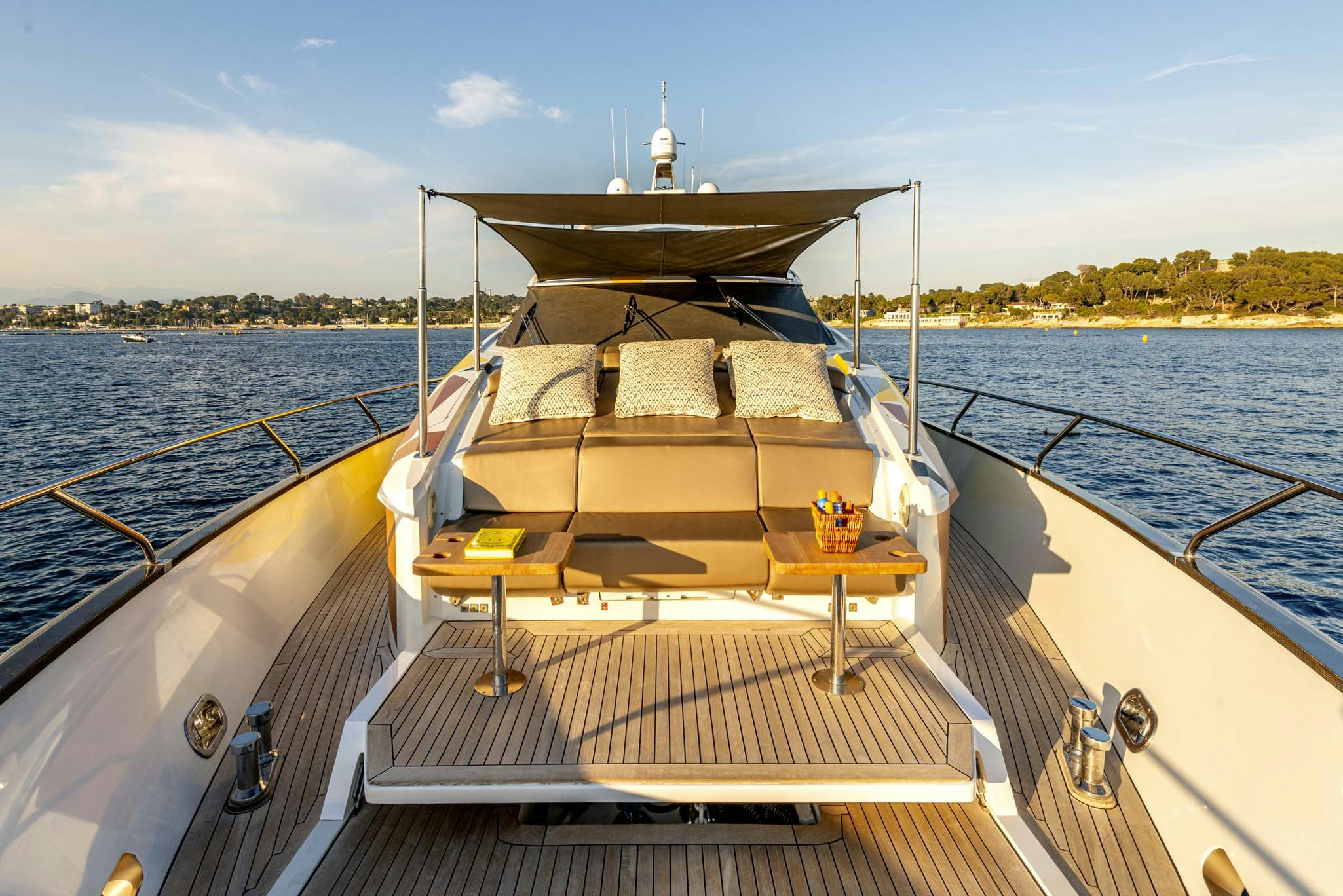 a boat on the water aboard QUANTUM Yacht for Sale