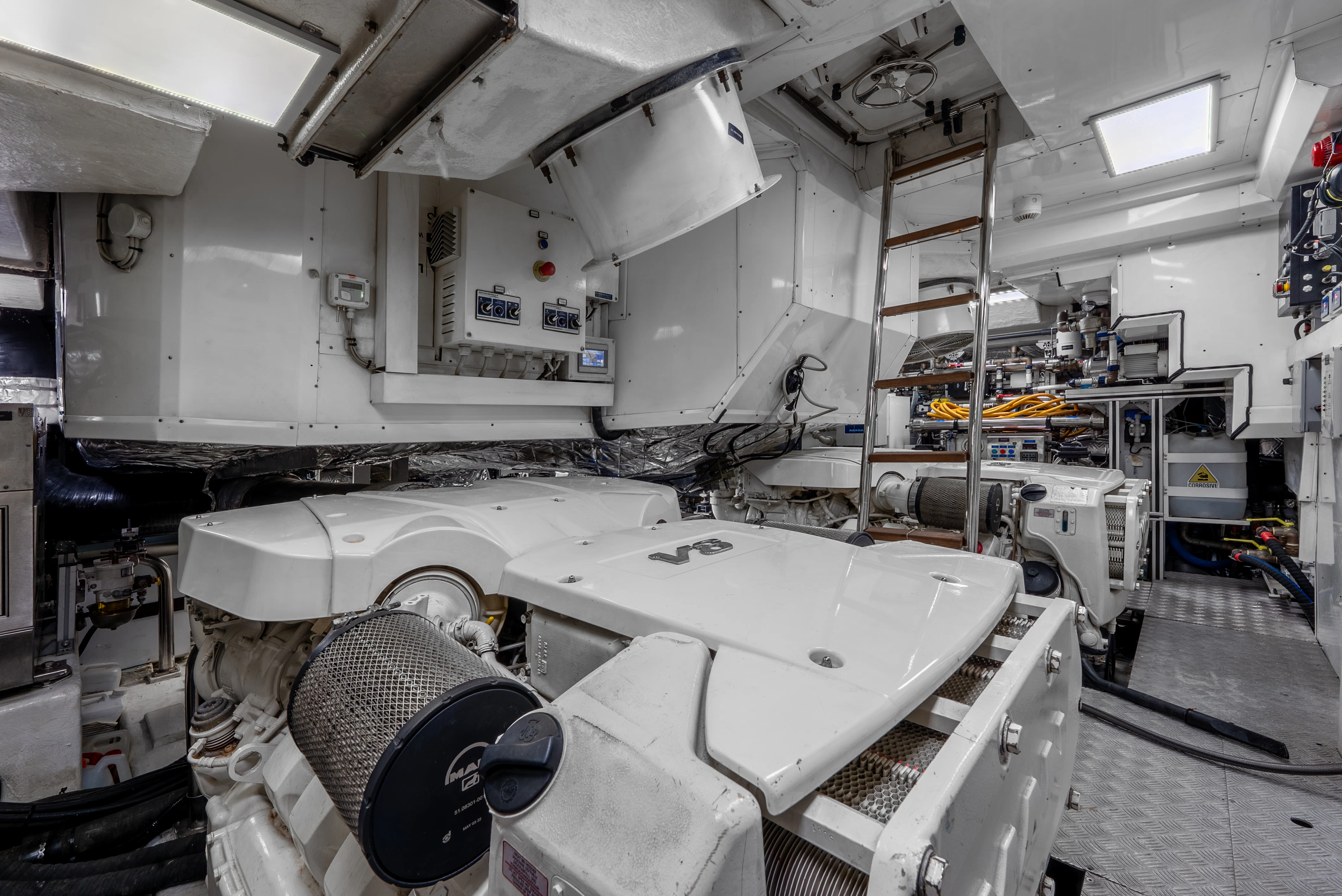 a room with machinery and equipment aboard ZALANKA Yacht for Sale