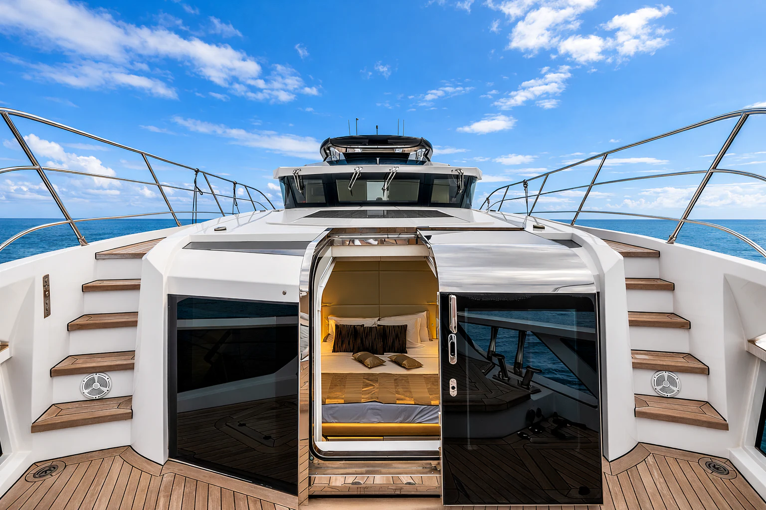 a boat with a door open aboard ZALANKA Yacht for Sale
