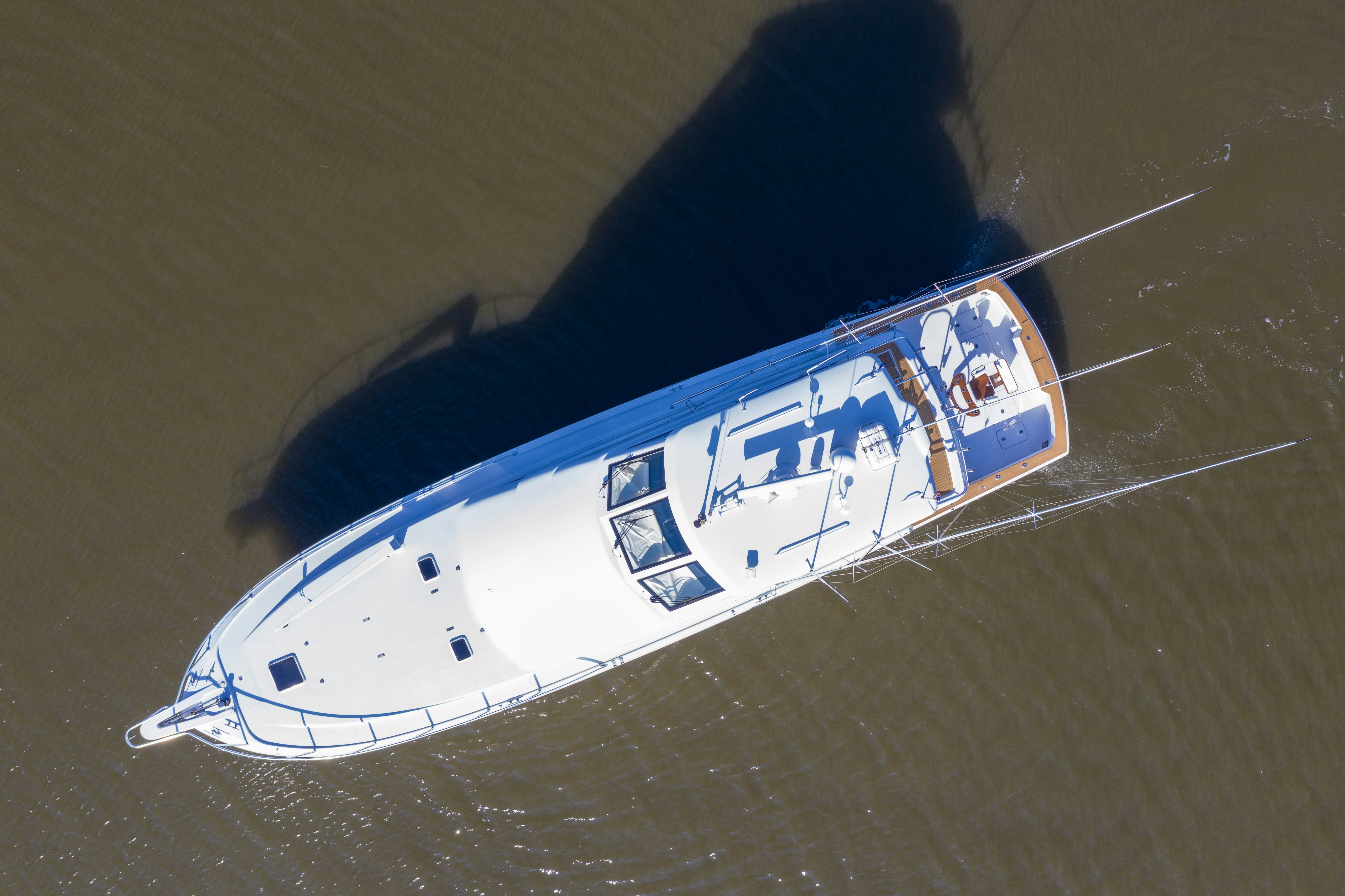 a close-up of a helicopter aboard SONORA Yacht for Sale