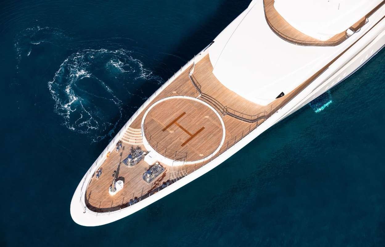 a satellite in space aboard O'PARI Yacht for Charter
