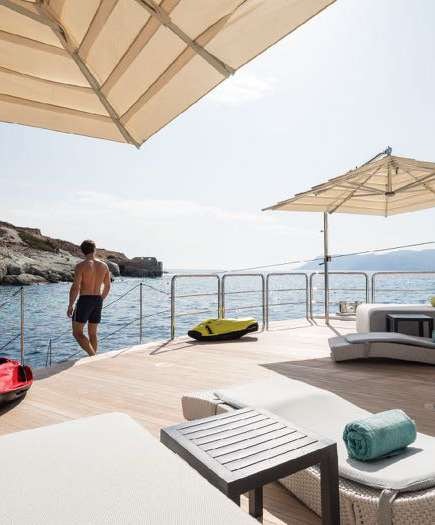 engineering drawing aboard O'PARI Yacht for Charter