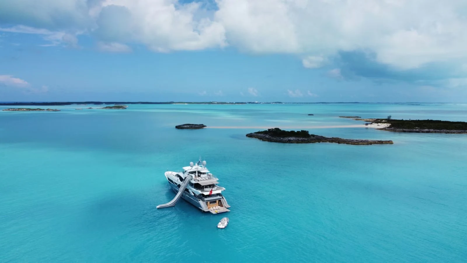 a boat in the water aboard 'H Yacht for Charter