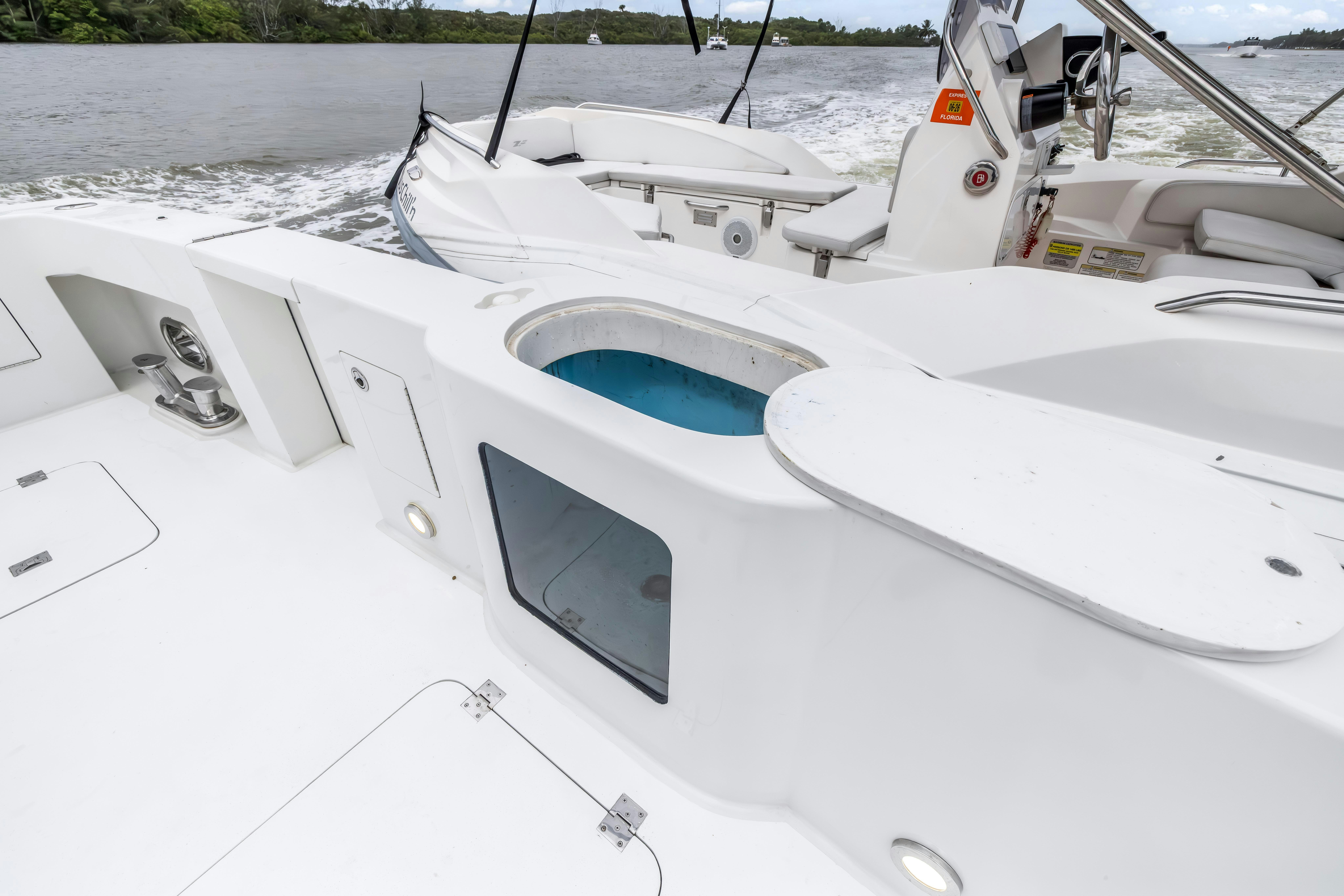 a boat on the water aboard AURORA Yacht for Sale