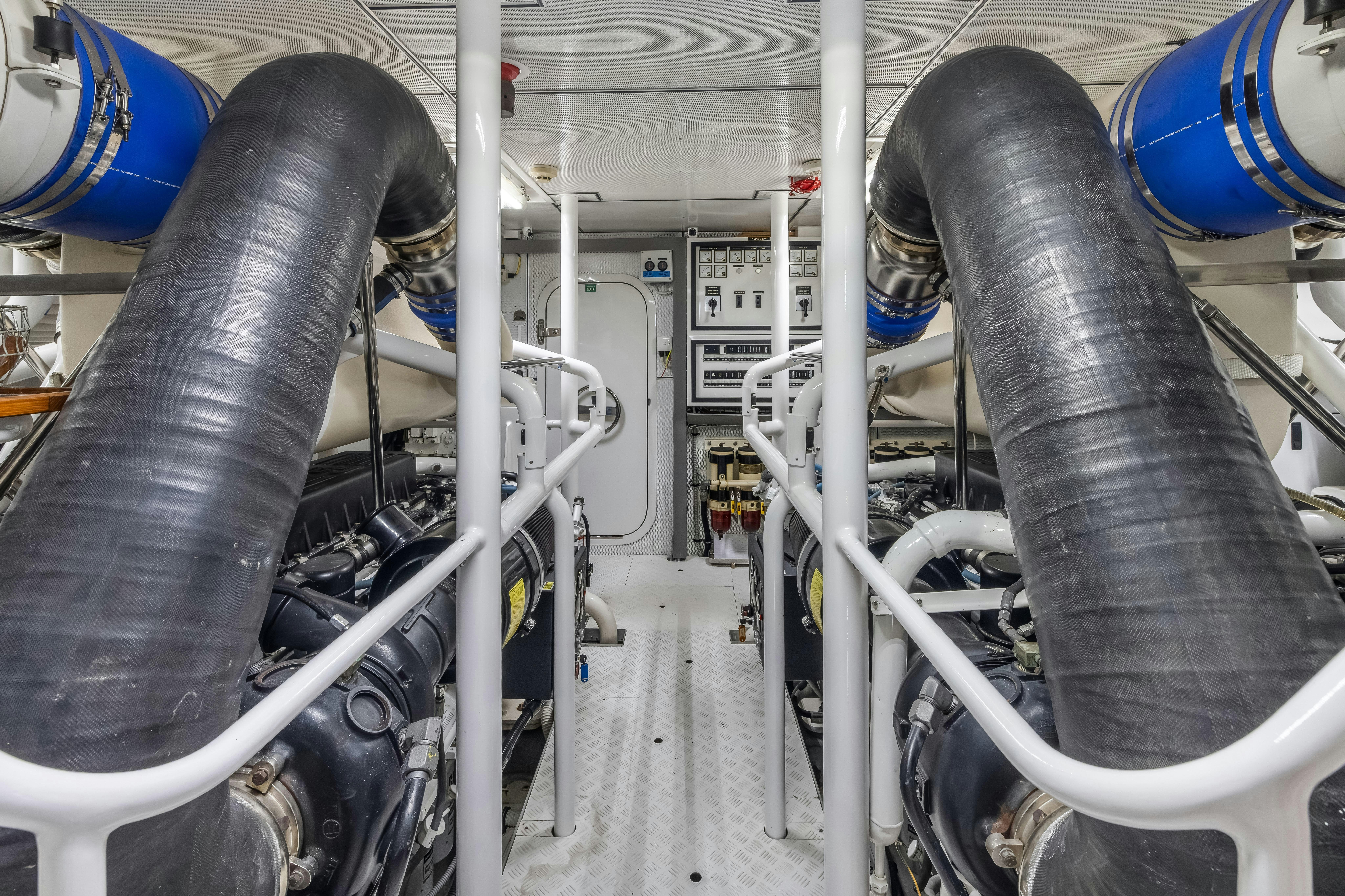 close-up of a factory aboard AURORA Yacht for Sale