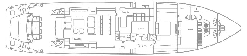diagram, engineering drawing aboard SANJANA Yacht for Charter