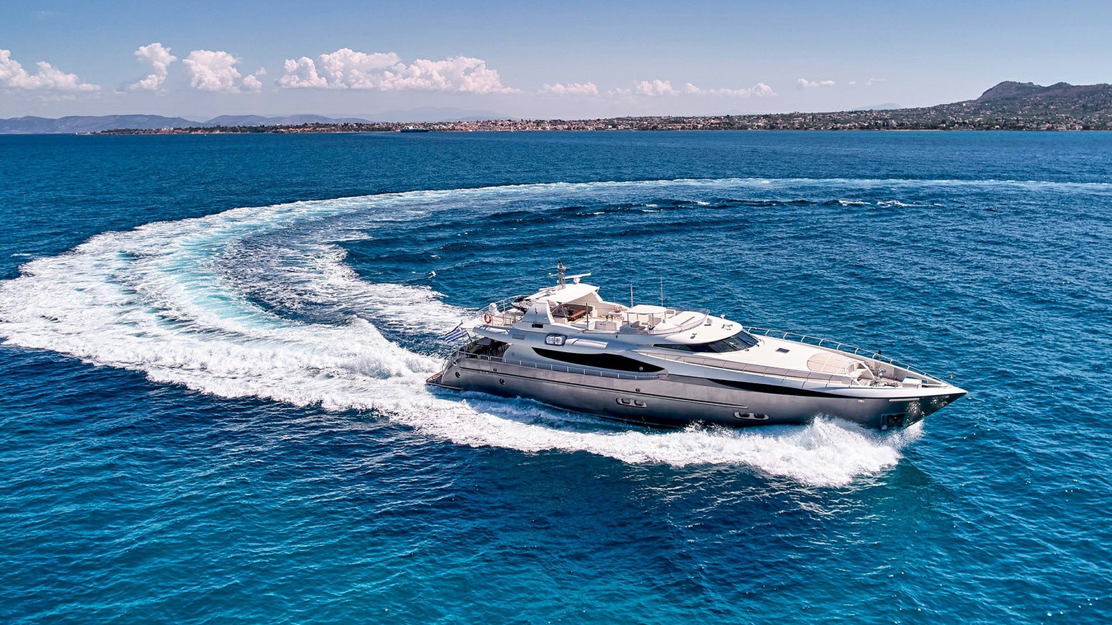 a boat on the water aboard SANJANA Yacht for Charter