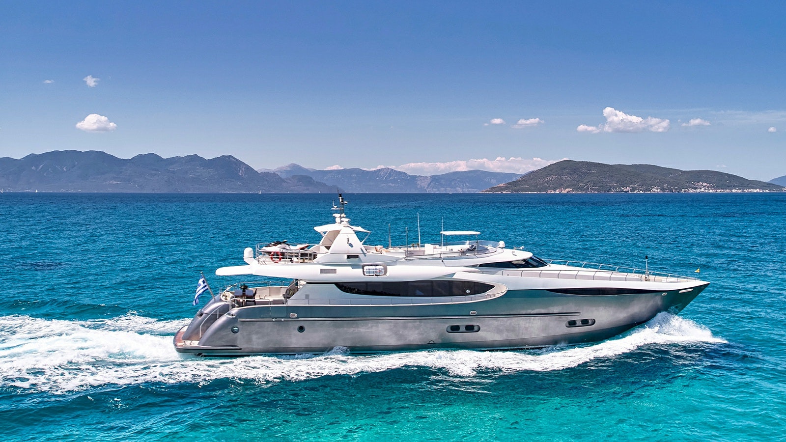 a boat on the water aboard SANJANA Yacht for Charter