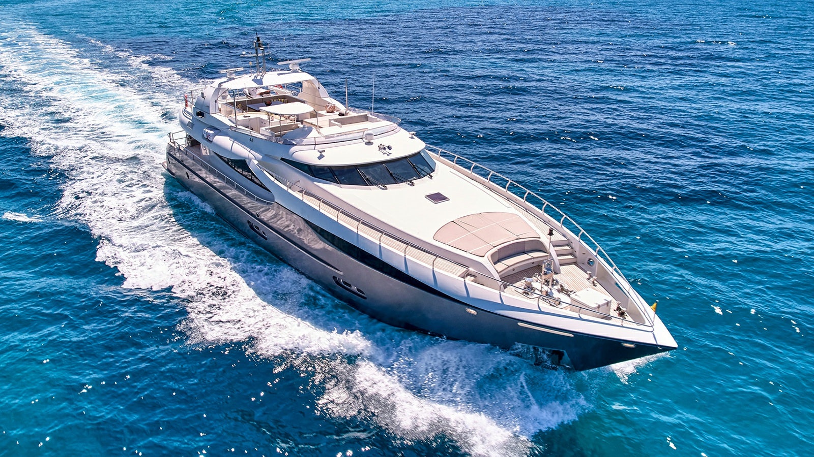 a boat on the water aboard SANJANA Yacht for Charter