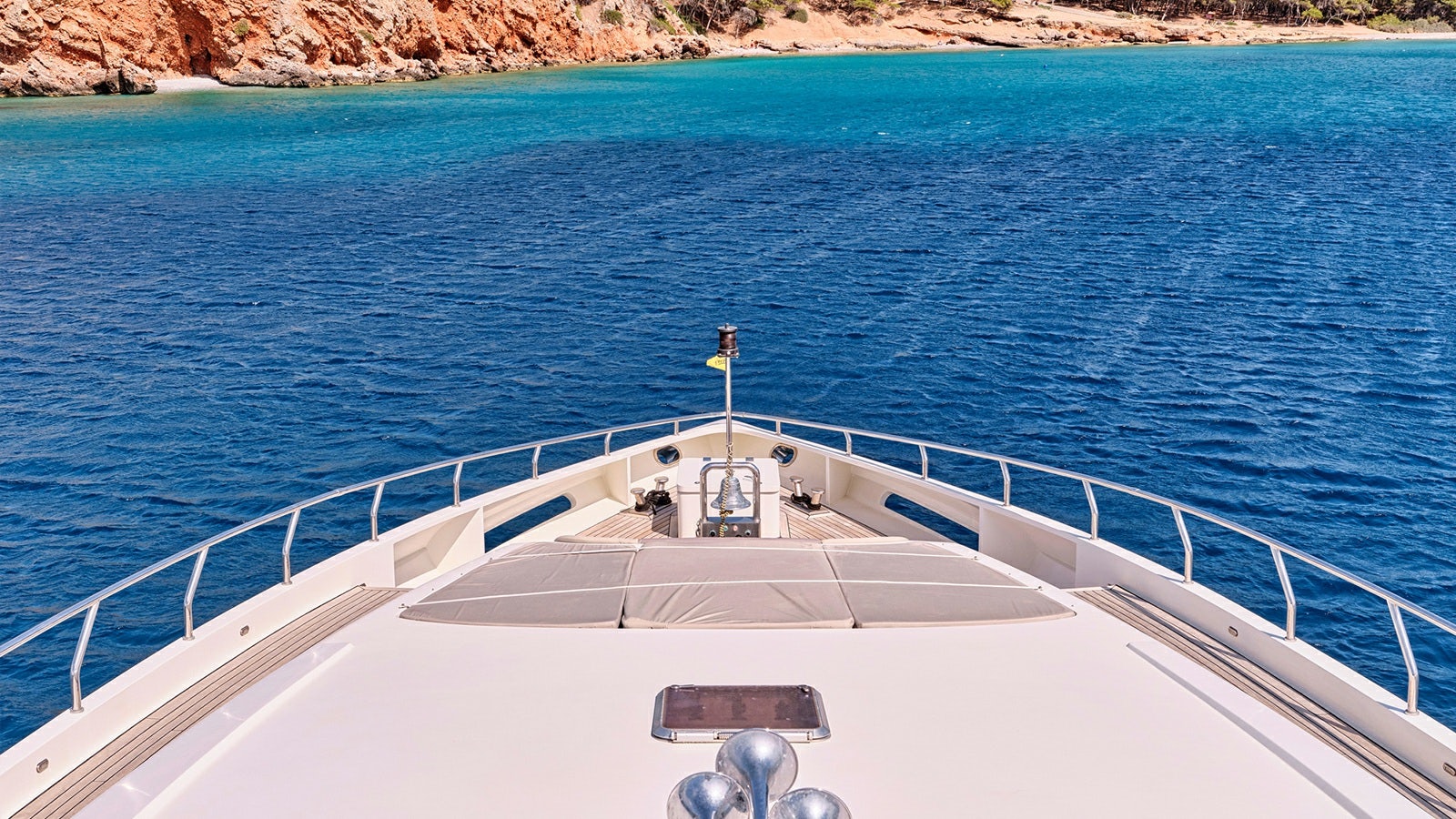 a boat on the water aboard SANJANA Yacht for Charter