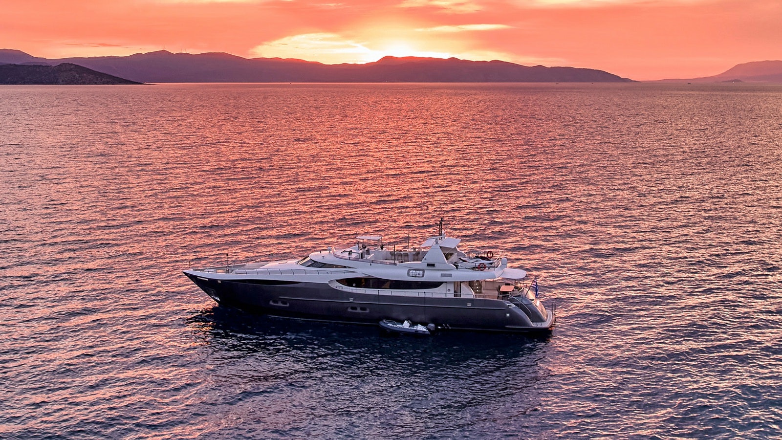 a boat in the water aboard SANJANA Yacht for Charter