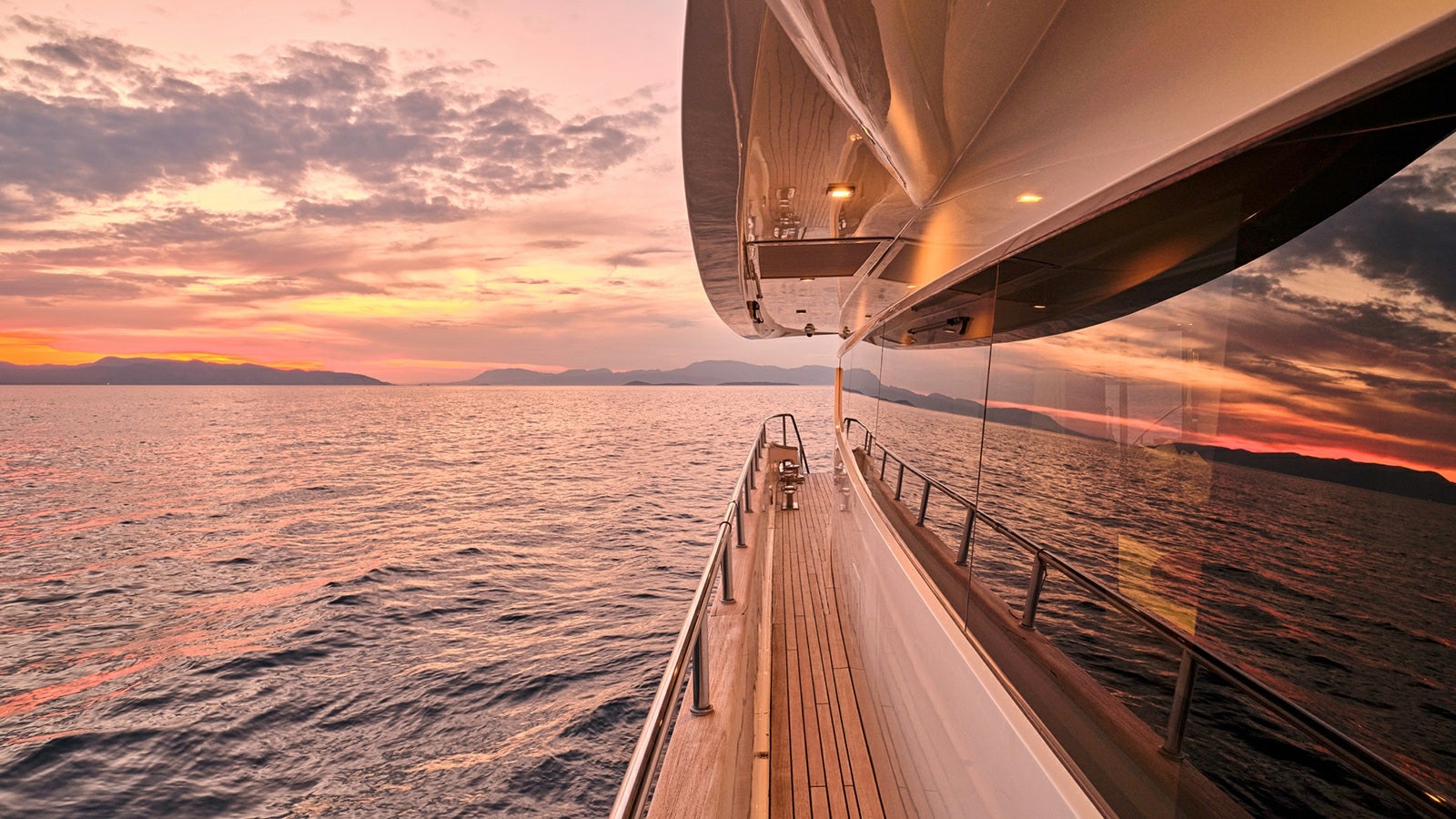 a boat on the water aboard SANJANA Yacht for Charter