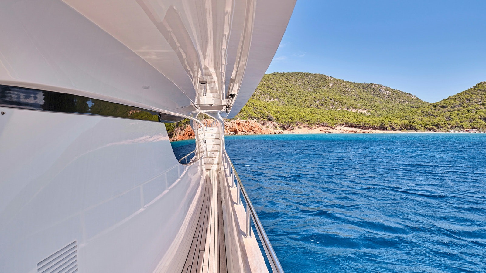 a boat on the water aboard SANJANA Yacht for Charter