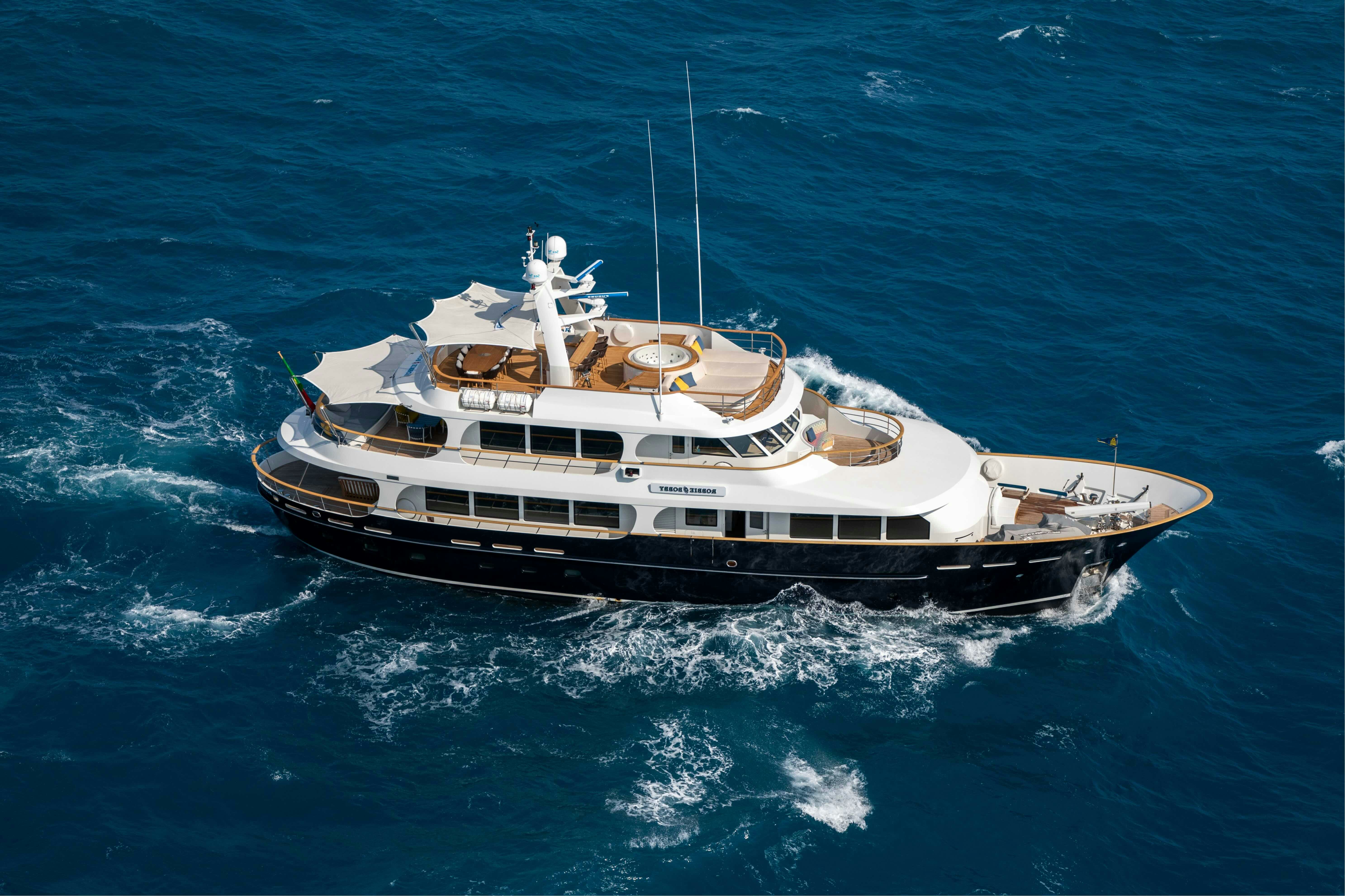 a boat on the water aboard ROBBIE BOBBY Yacht for Sale