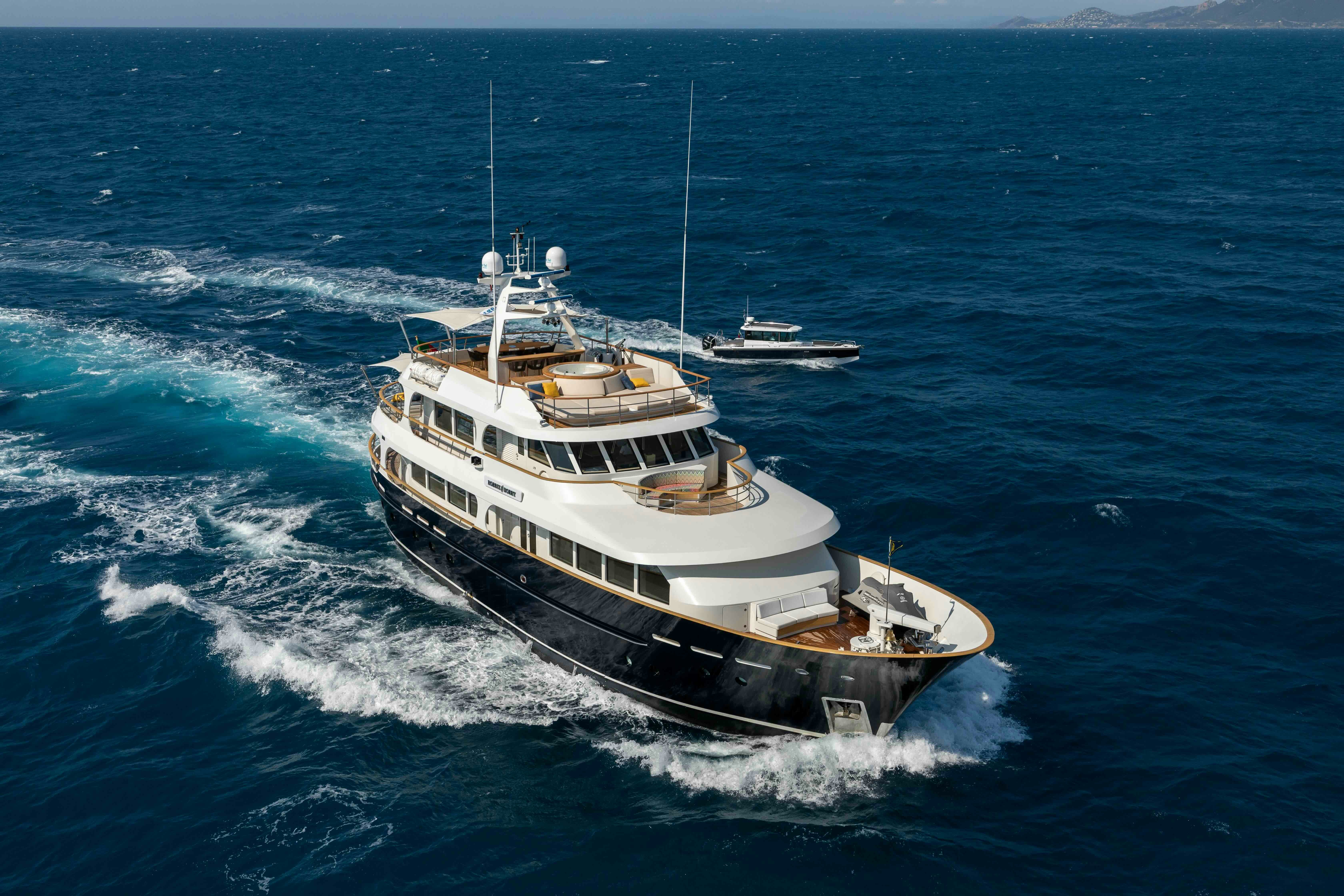 a boat on the water aboard ROBBIE BOBBY Yacht for Sale