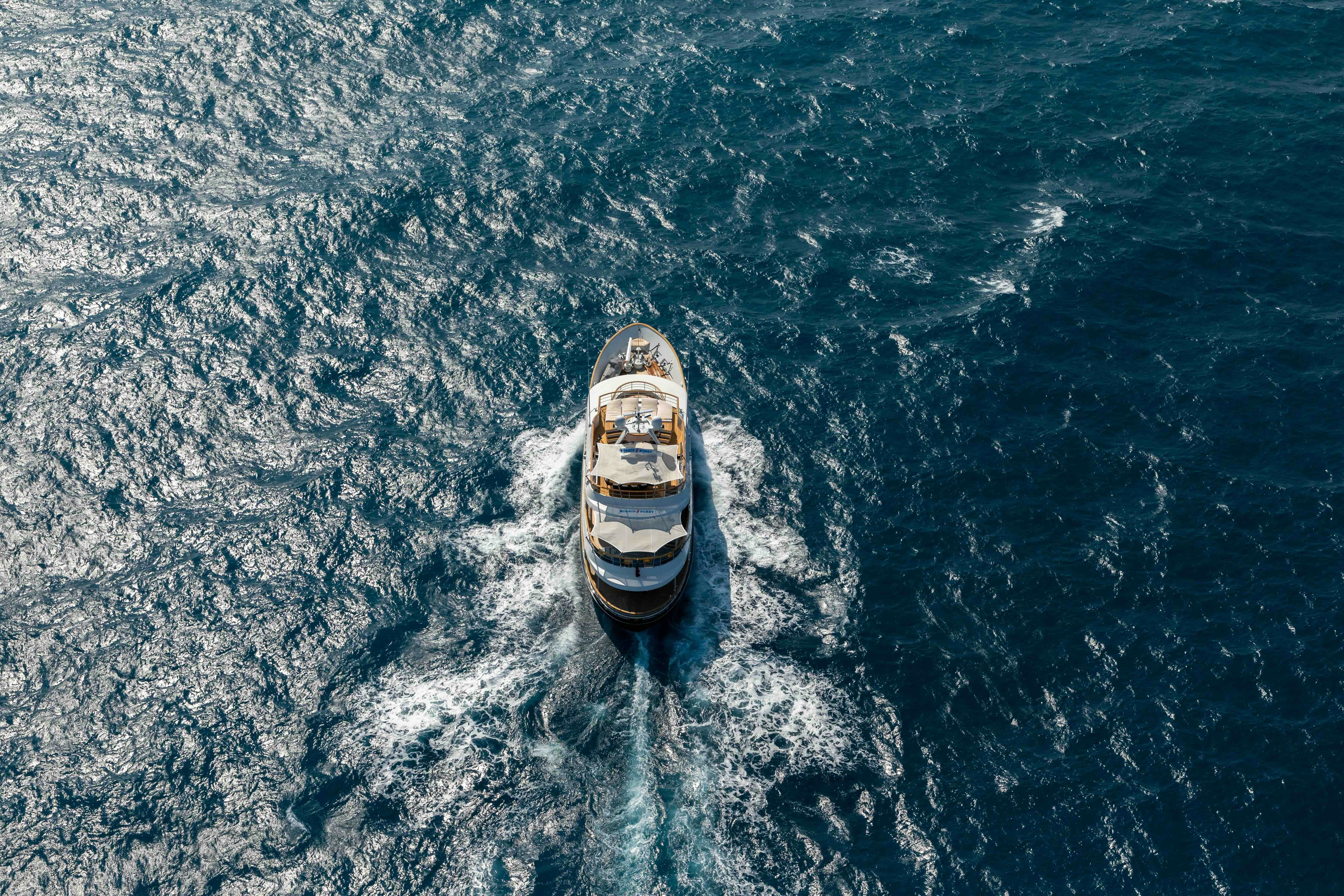 a boat in the water aboard ROBBIE BOBBY Yacht for Sale
