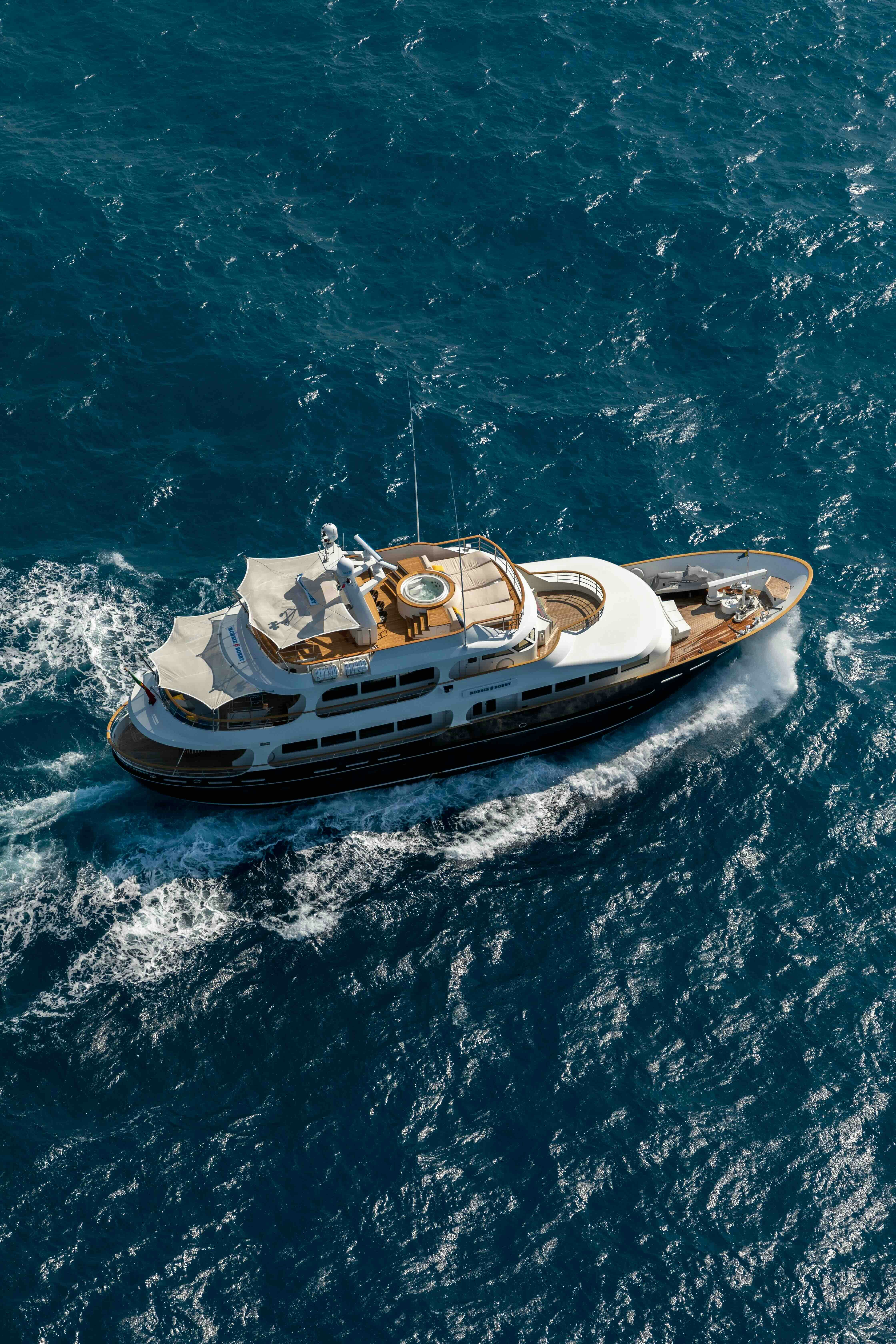 a boat in the water aboard ROBBIE BOBBY Yacht for Sale
